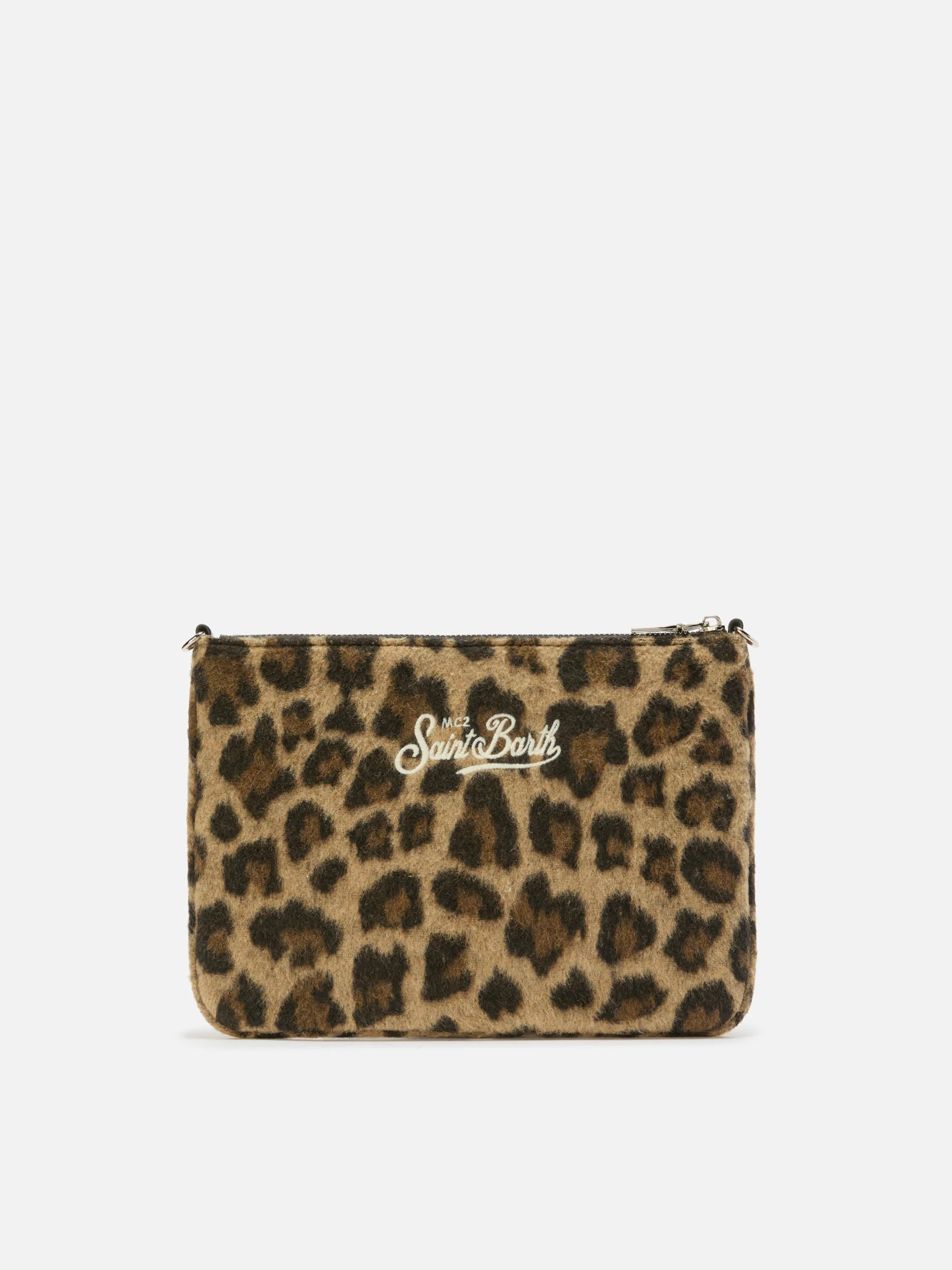 Borsa crossbody Parisienne Felt in misto lana leopardata - Image 5