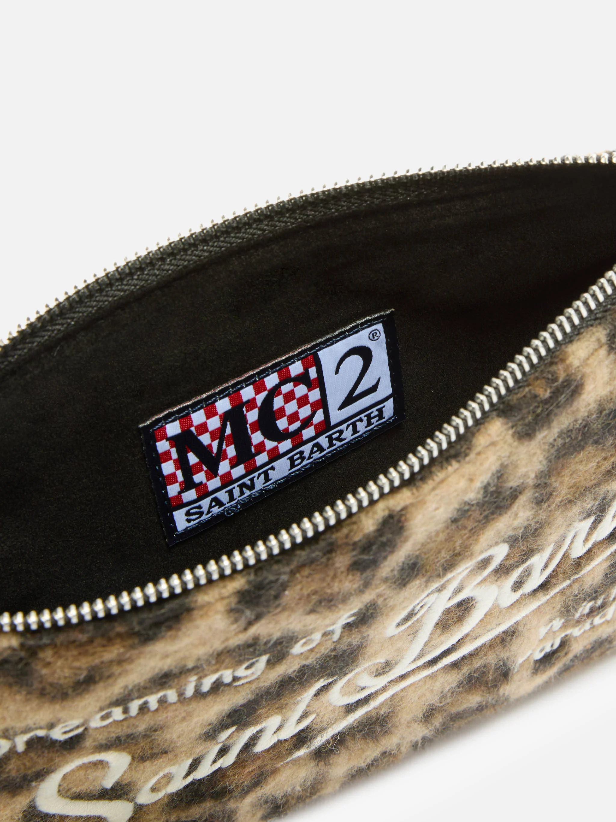 Borsa crossbody Parisienne Felt in misto lana leopardata - Image 6