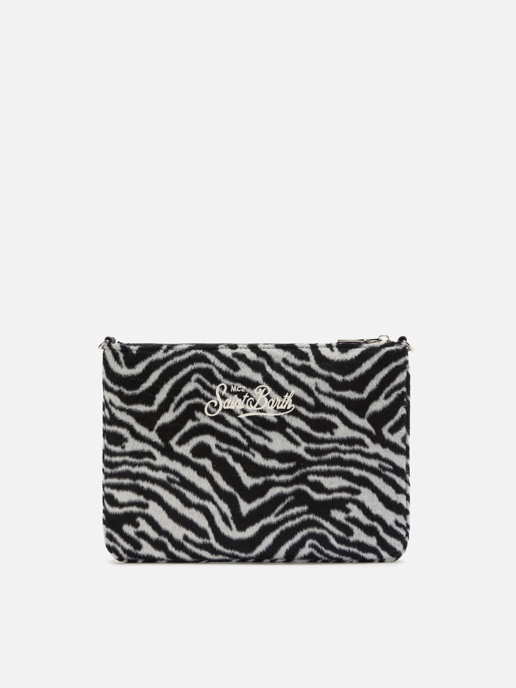 Borsa crossbody Parisienne Felt in misto lana zebrata - Image 5