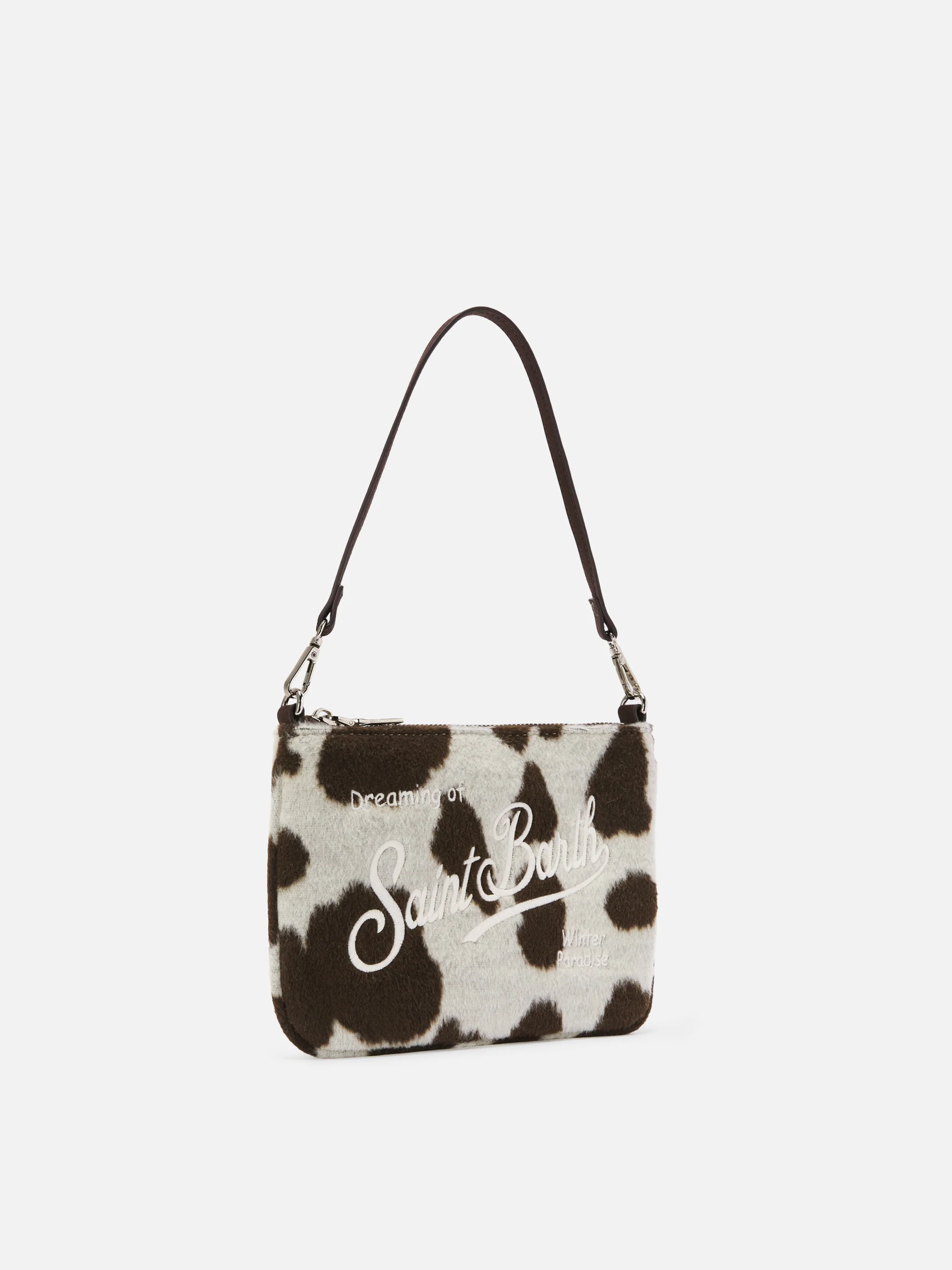 Borsetta a spalla Parisienne Mini Felt in misto lana muccato - Image 3