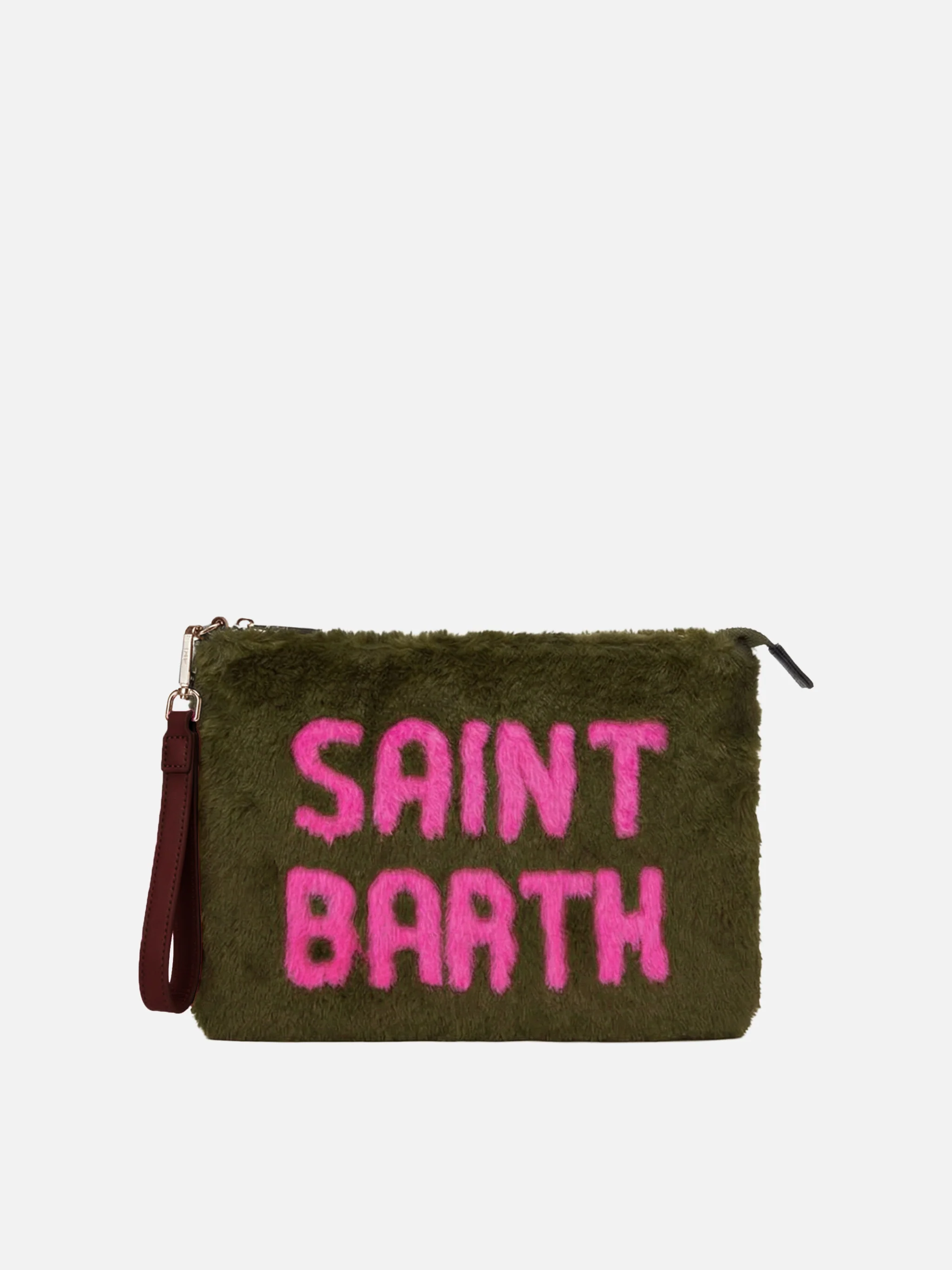 Pouch a tracolla Parisienne in ecopelliccia verde - Image 3