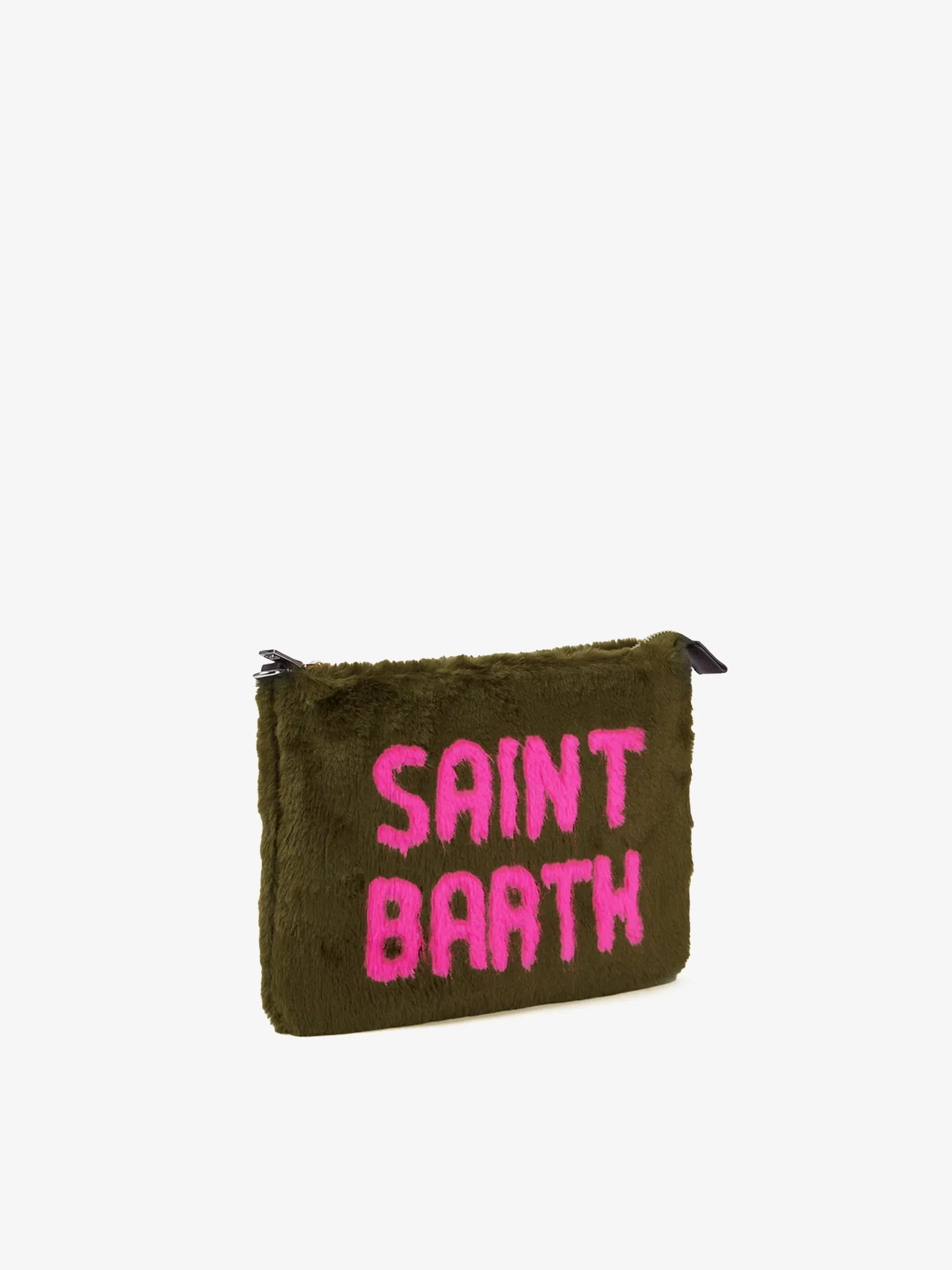 Pouch a tracolla Parisienne in ecopelliccia verde - Image 5
