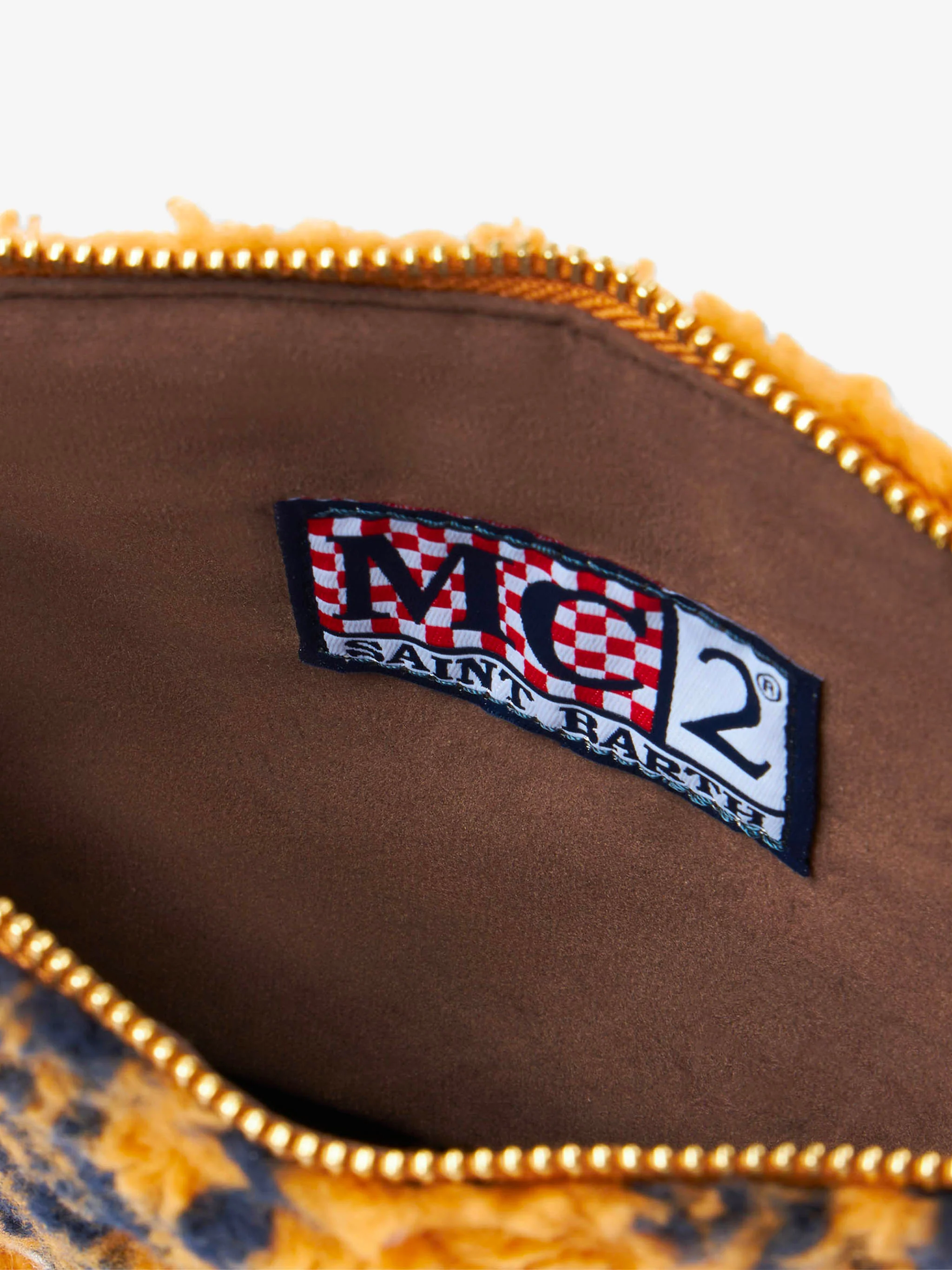 Pouch a tracolla Parisienne in lana con bandana ocra - Image 5