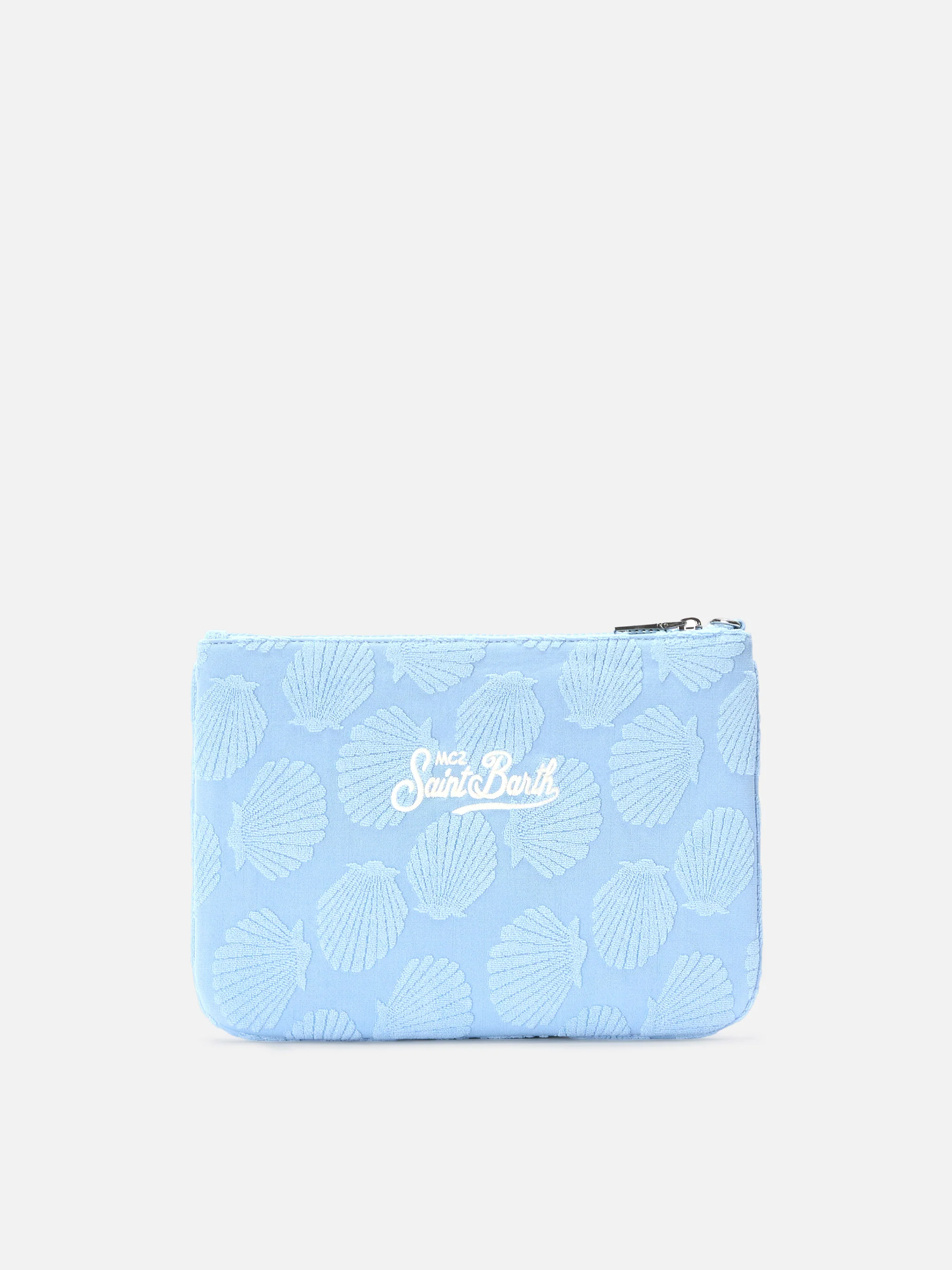 Parisienne Sponge pouch con motivo conchiglie in rilievo e trcolla removibile  - Image 4