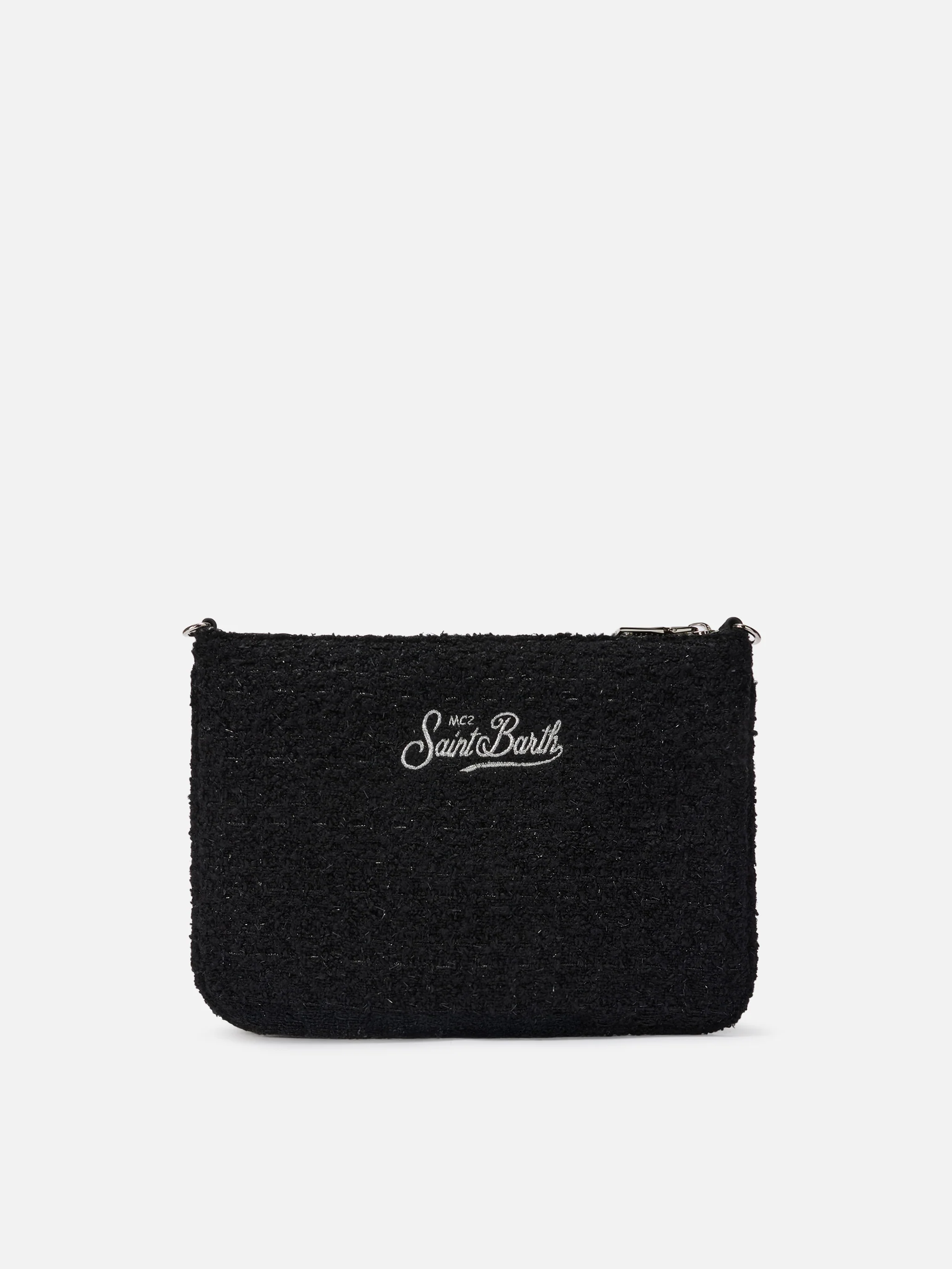 Borsa crossbody Parisienne Tweed nera - Image 5