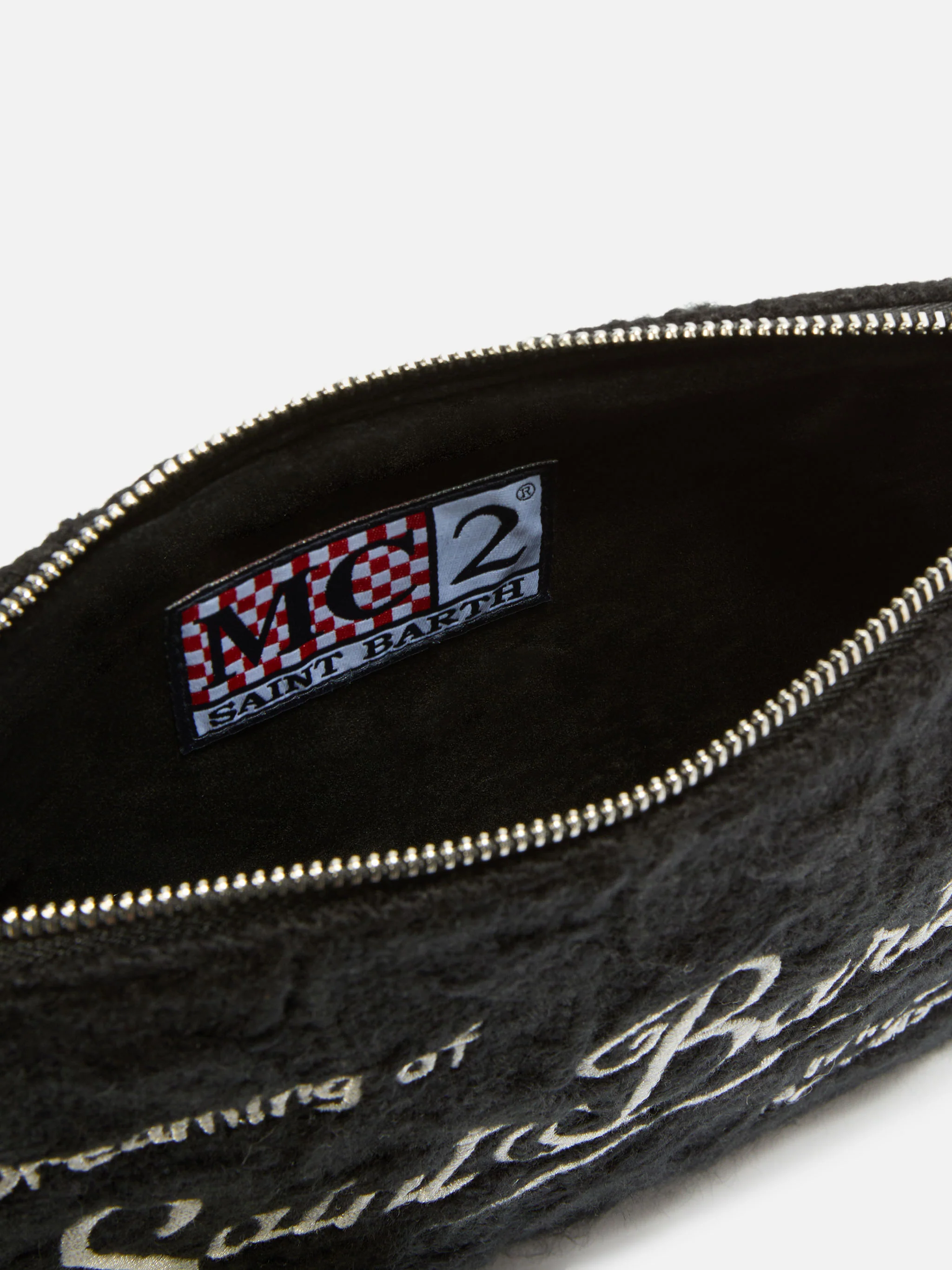 Borsa crossbody Parisienne Wool Braid in misto lana a trecce nera - Image 6