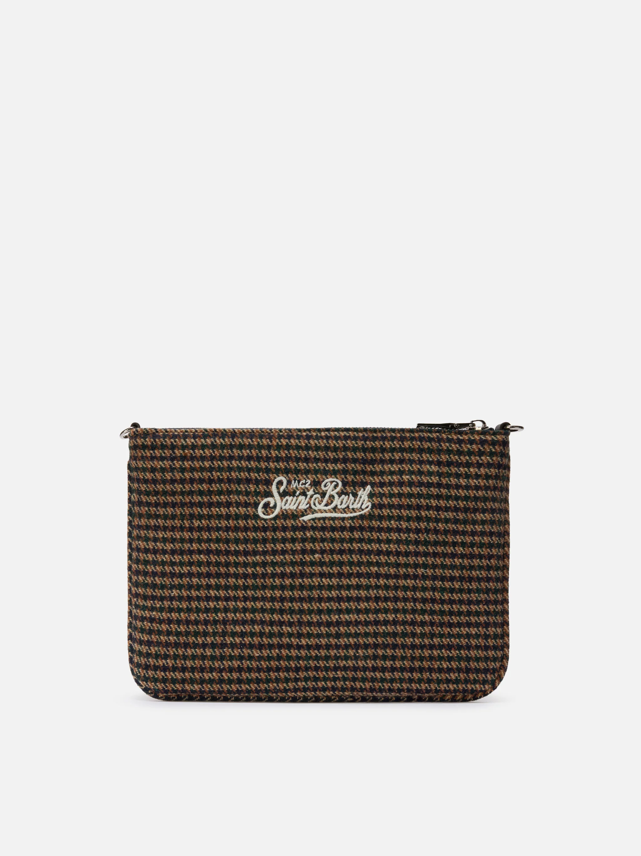 Borsa crossbody Parisienne Wool in misto lana pied de poule - Image 5