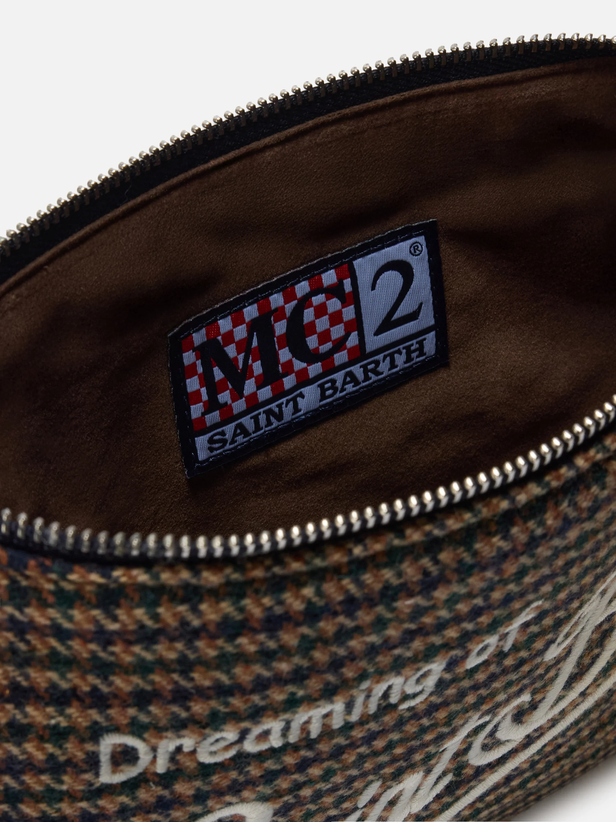 Borsa crossbody Parisienne Wool in misto lana pied de poule - Image 6