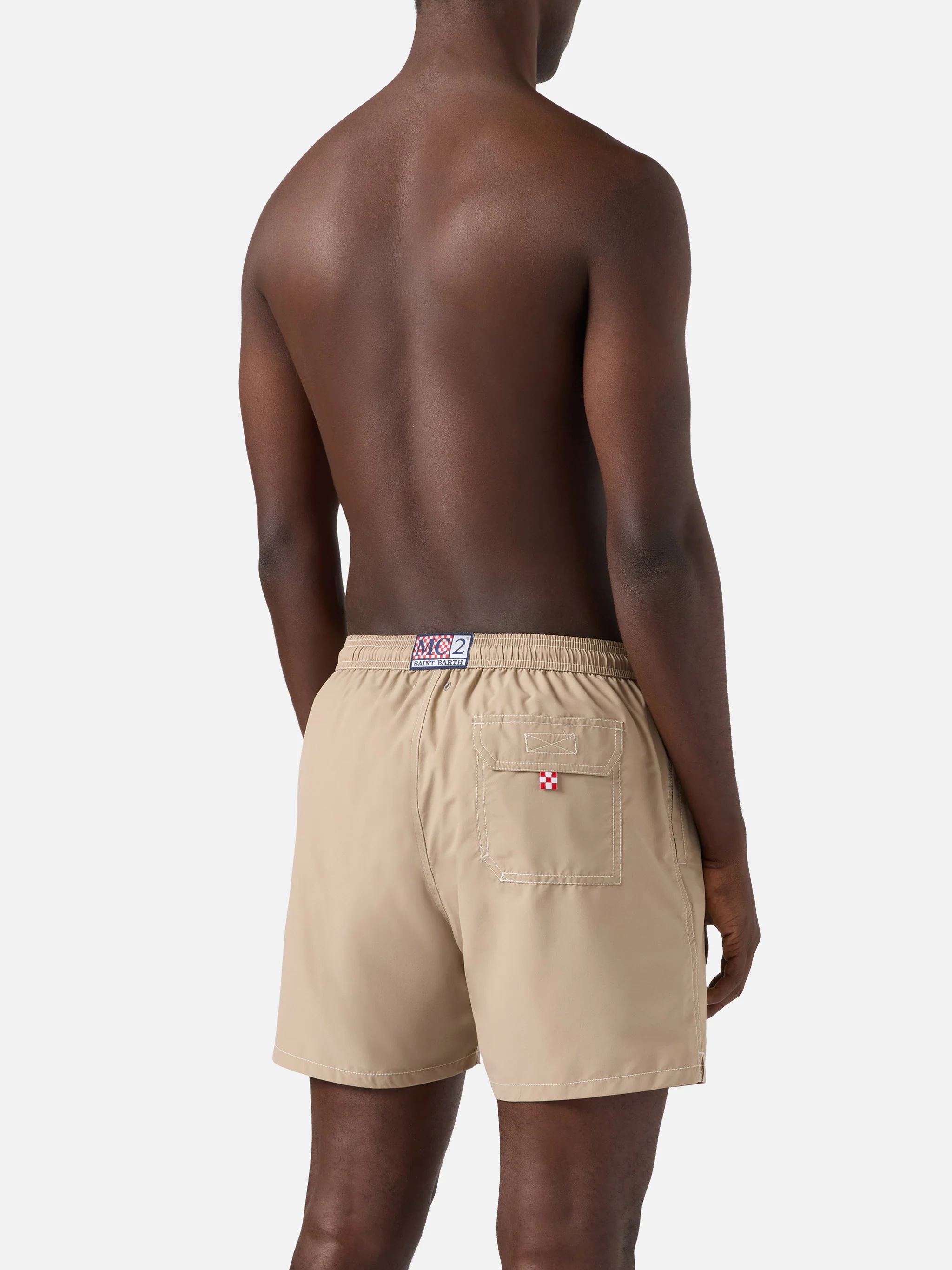 Costume mare classico Patmos in beige - Image 5