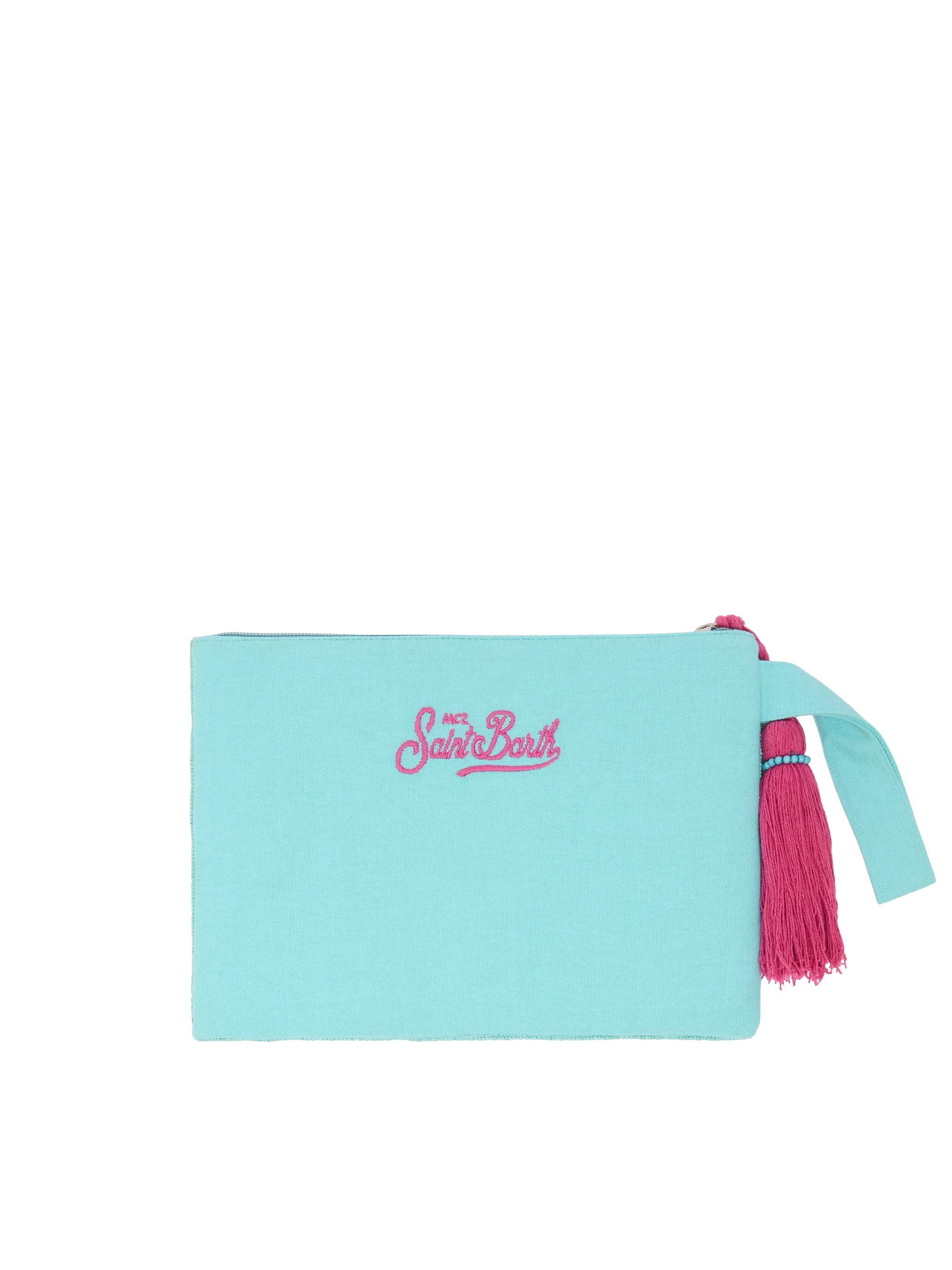 Pearl Pouch con design cartolina Capri  in perline - Image 3
