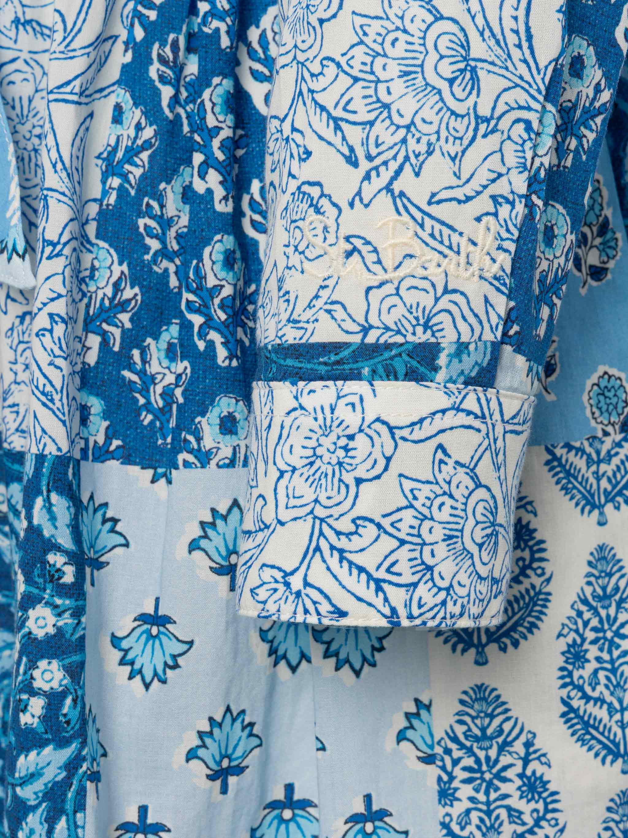Abito chemisier lungo Philipa Jr con stampa patch a fiori - Image 4