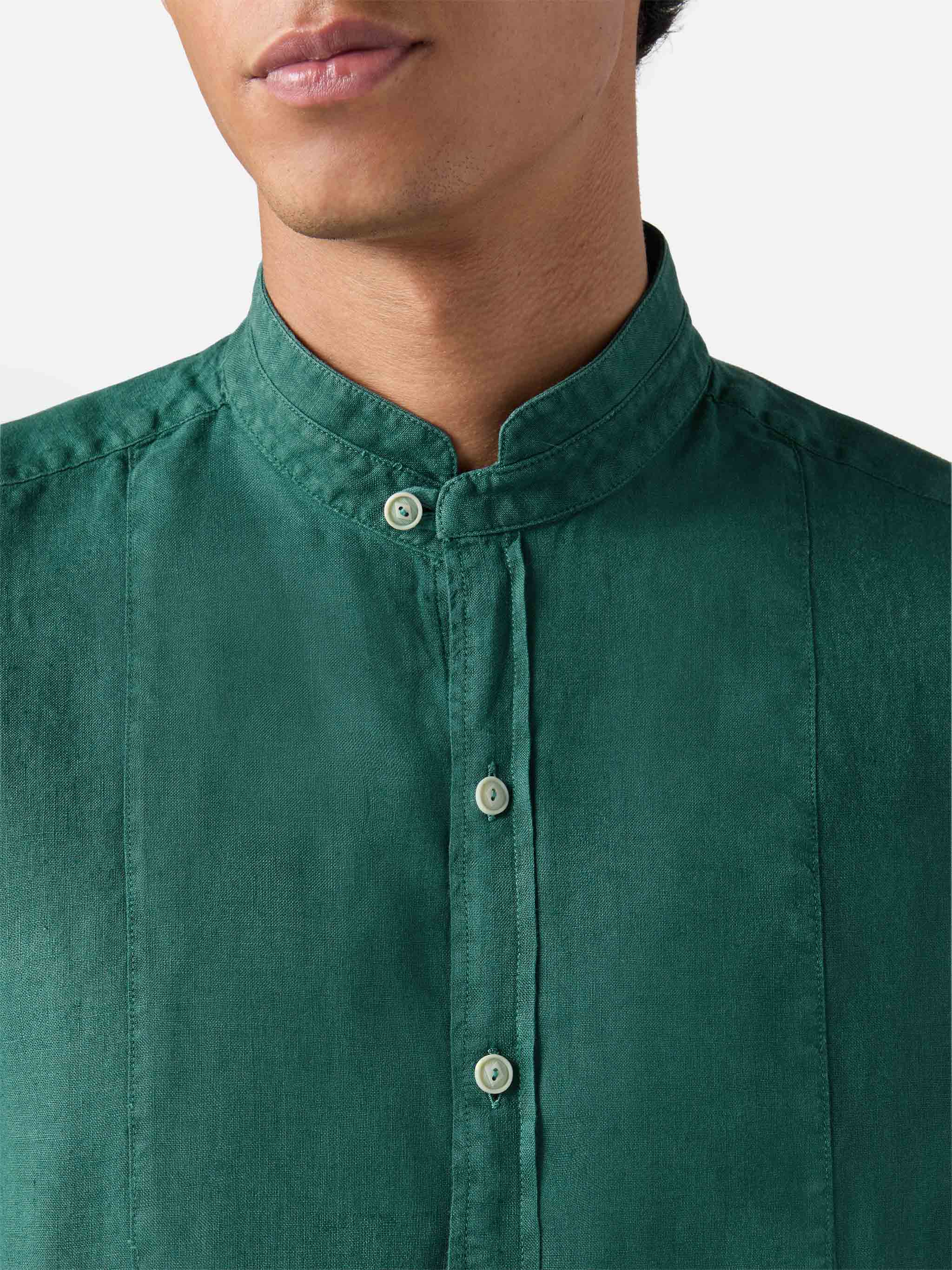 Camicia Pierre in lino verde - Image 2