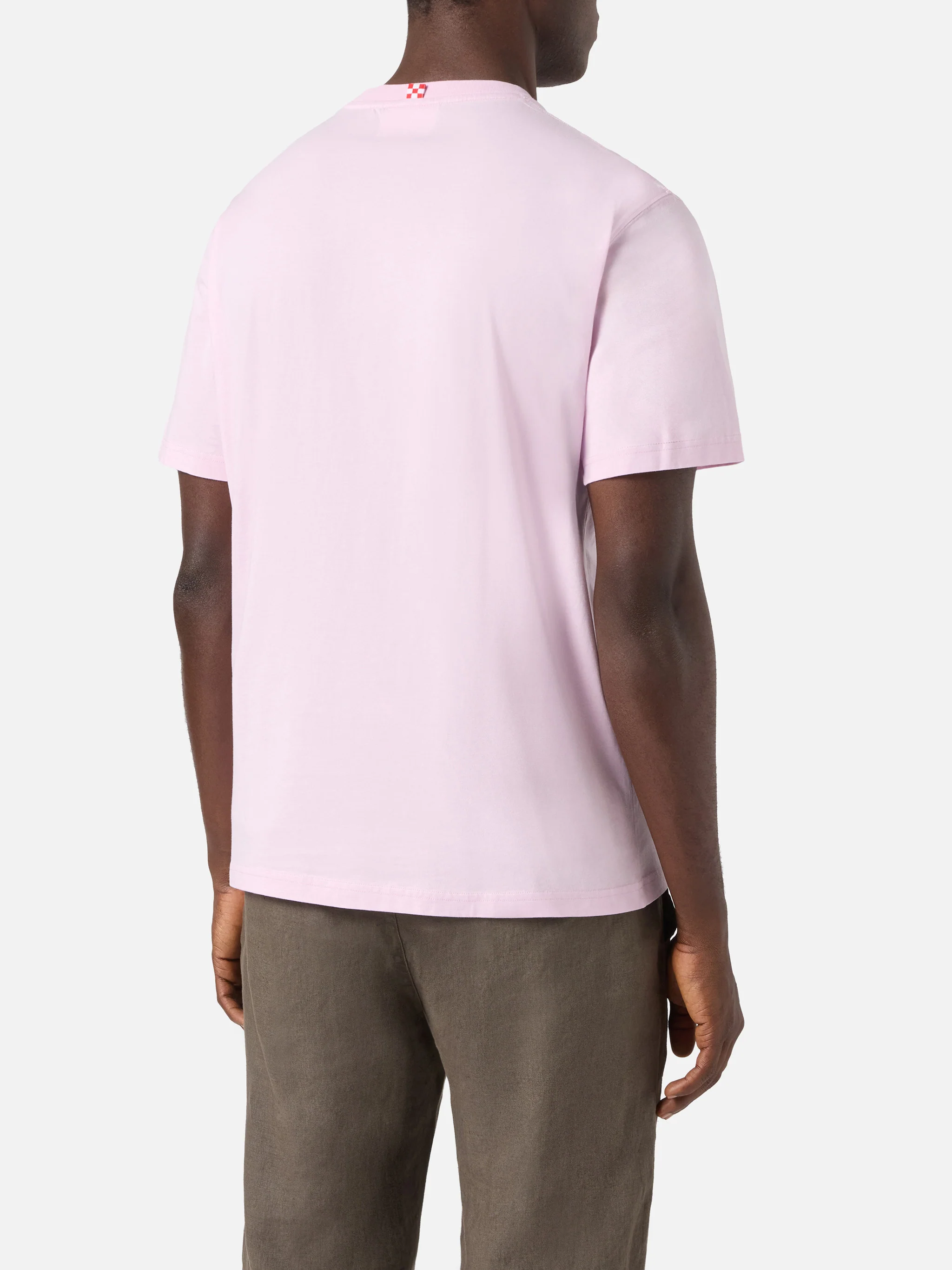 T-shirt Austin rosa con orologio e ricamo Platona Is The Best - Image 4