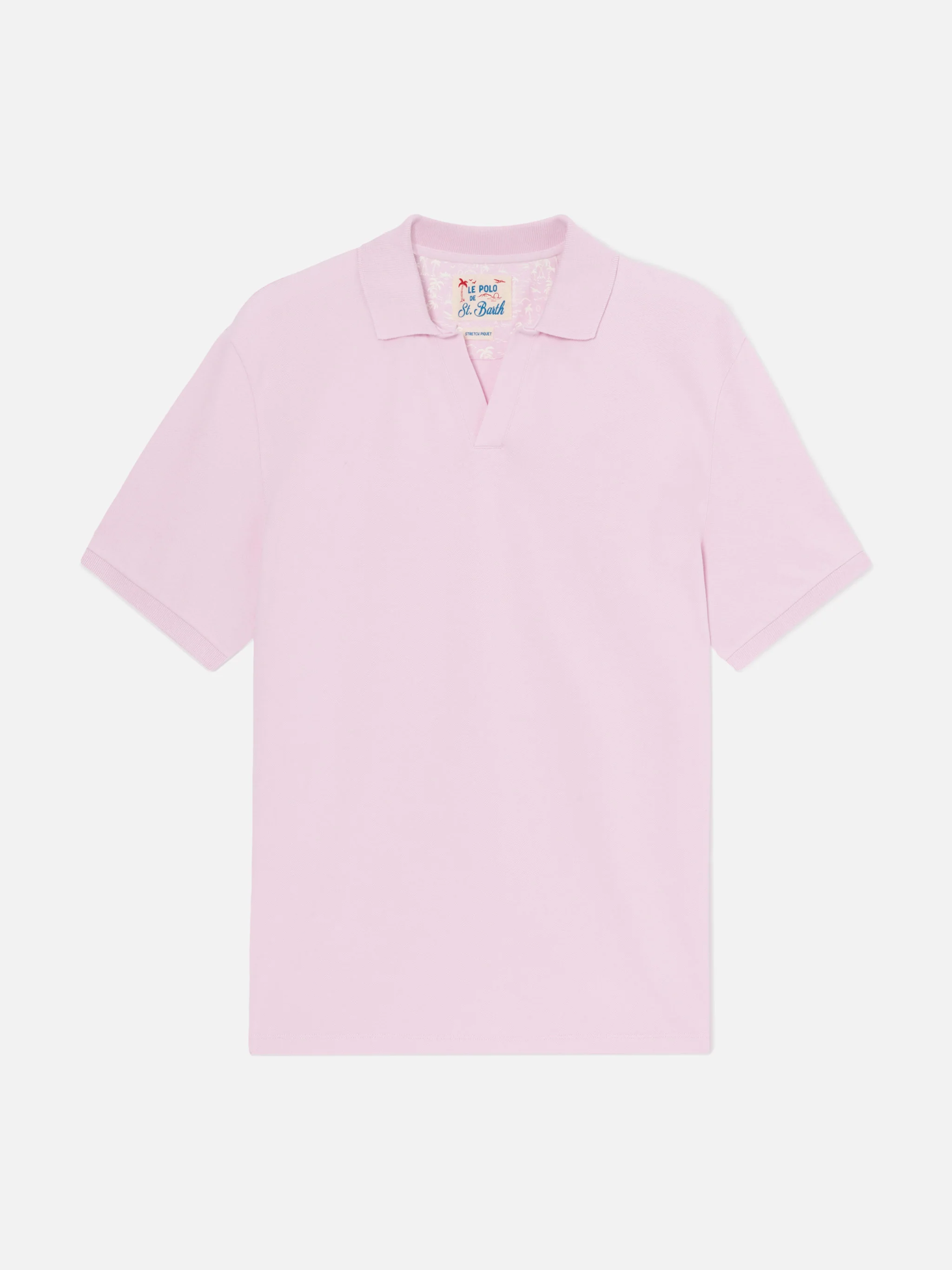 Polo Charles in piquet di cotone rosa - Image 5
