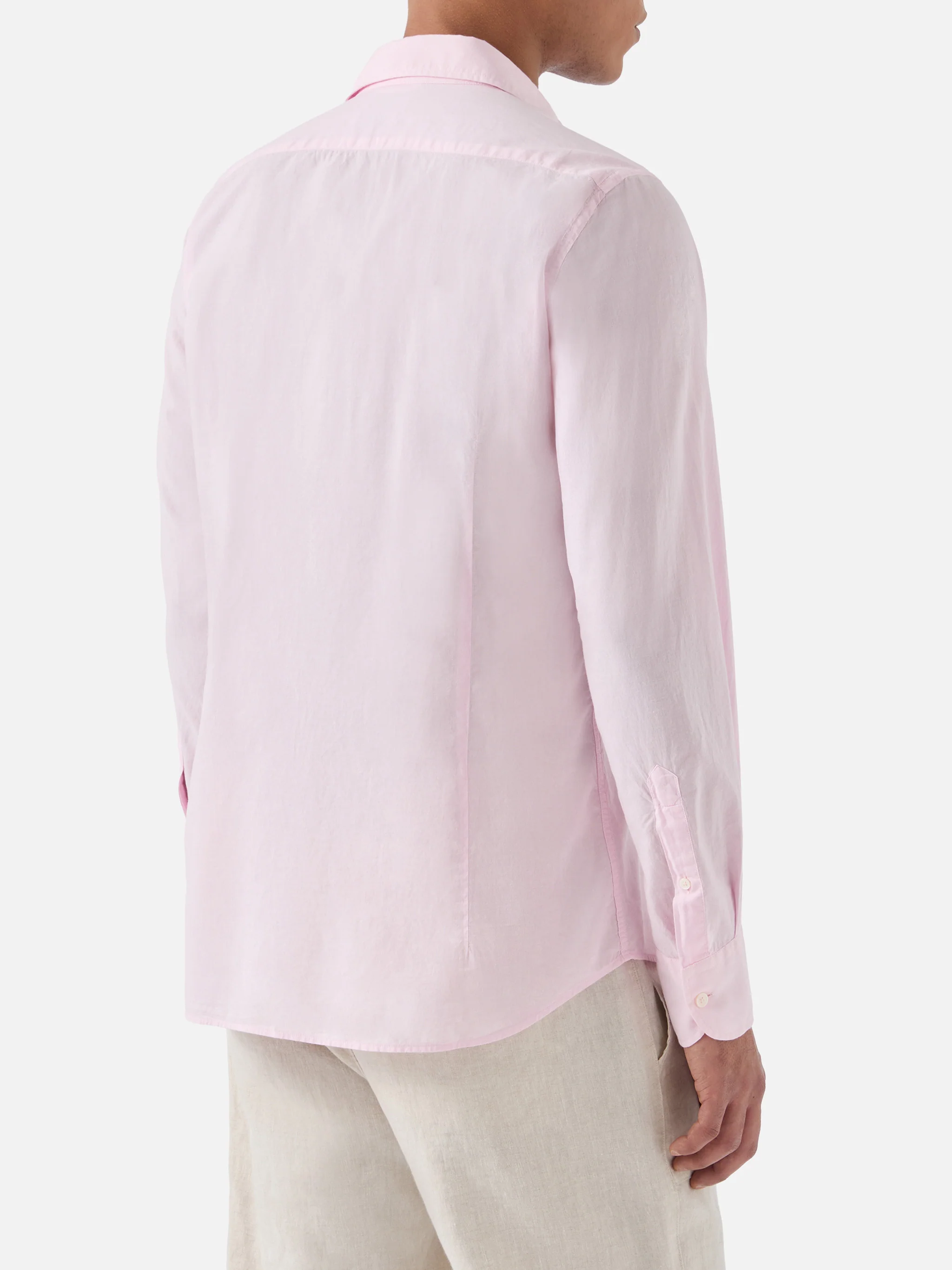 Camicia Chemise Ice in pure voile di cotone rosa - Image 3