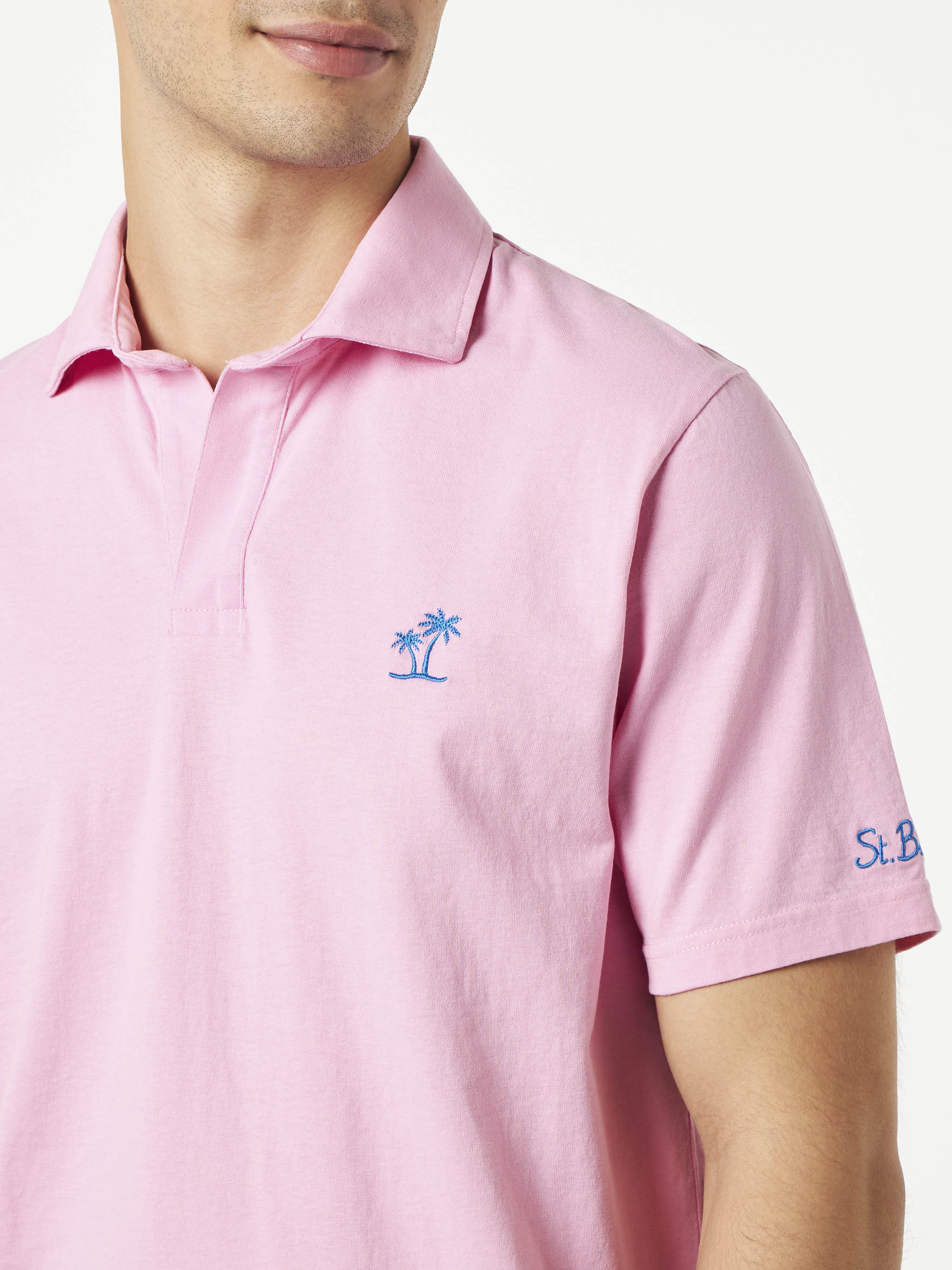 Polo Brighton in jersey rosa - Image 2