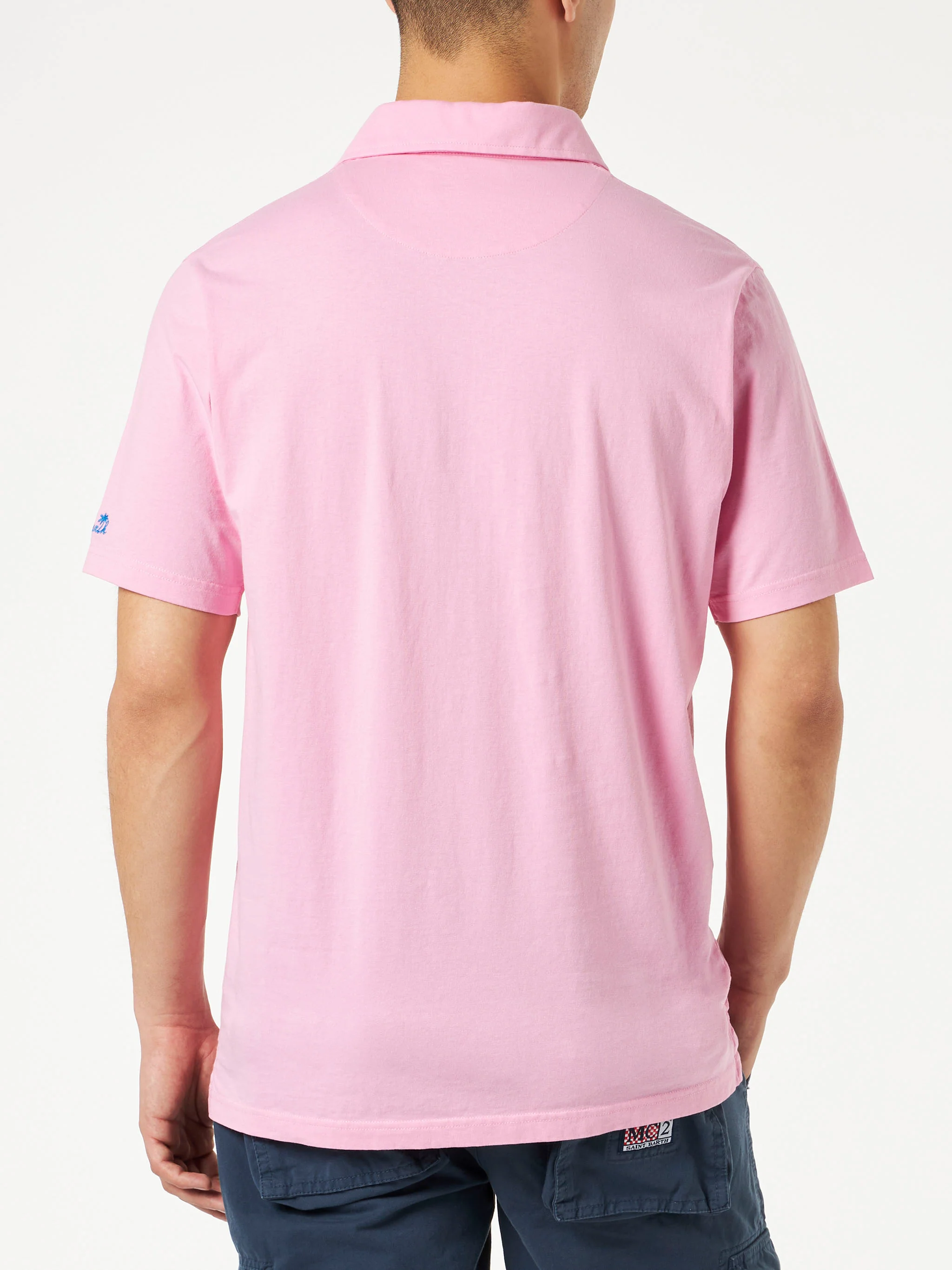 Polo Brighton in jersey rosa - Image 3