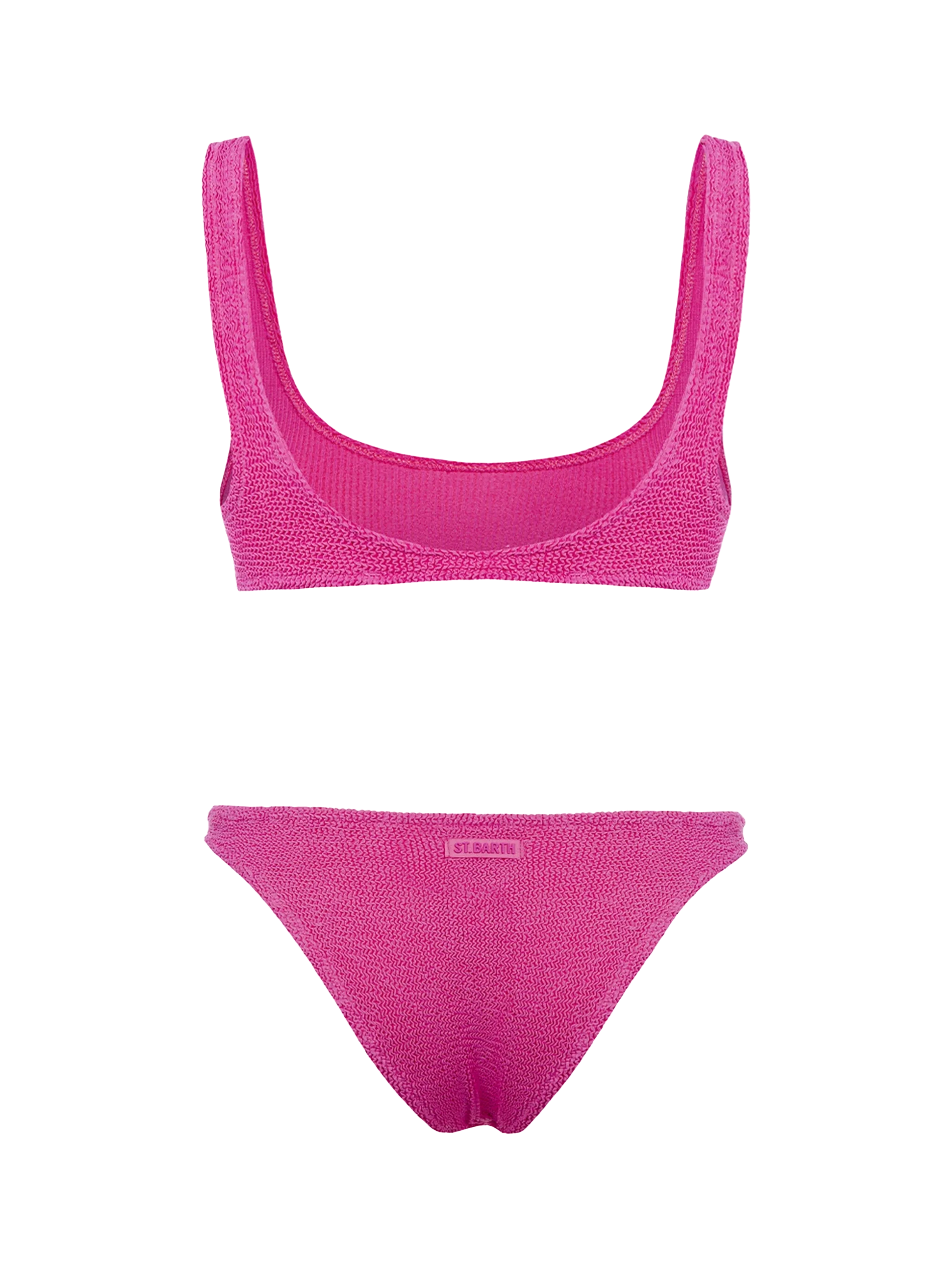 Bikini a bralette Naima Elise in crinkle rosa - Image 3