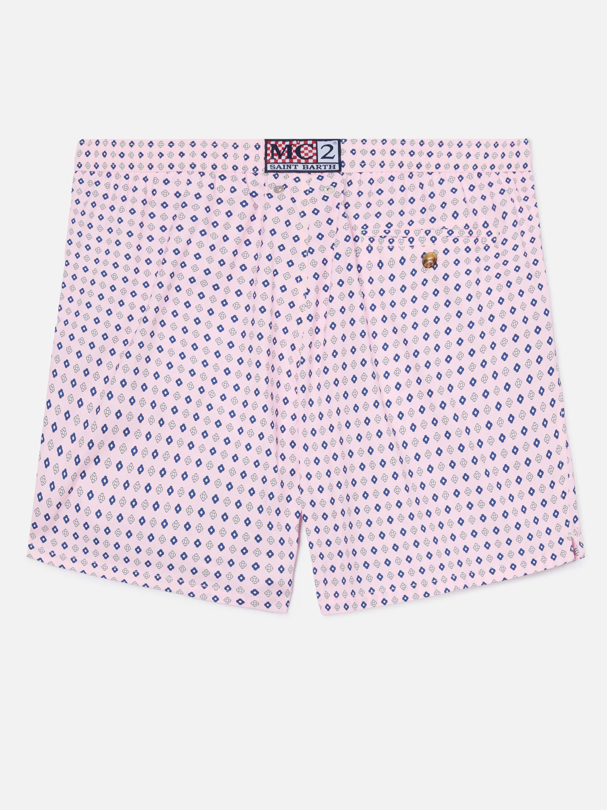 Costume mare Lighting Micro rosa con stampa geometrica all-over - Image 2
