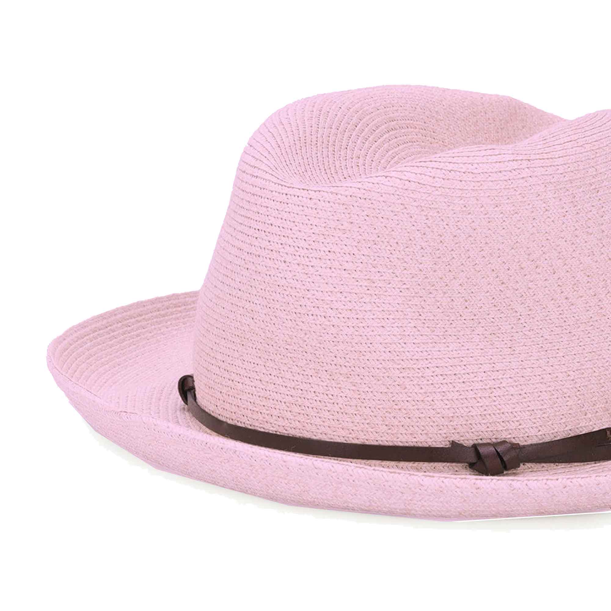 Cappello in fibra di carta rosa - Image 2
