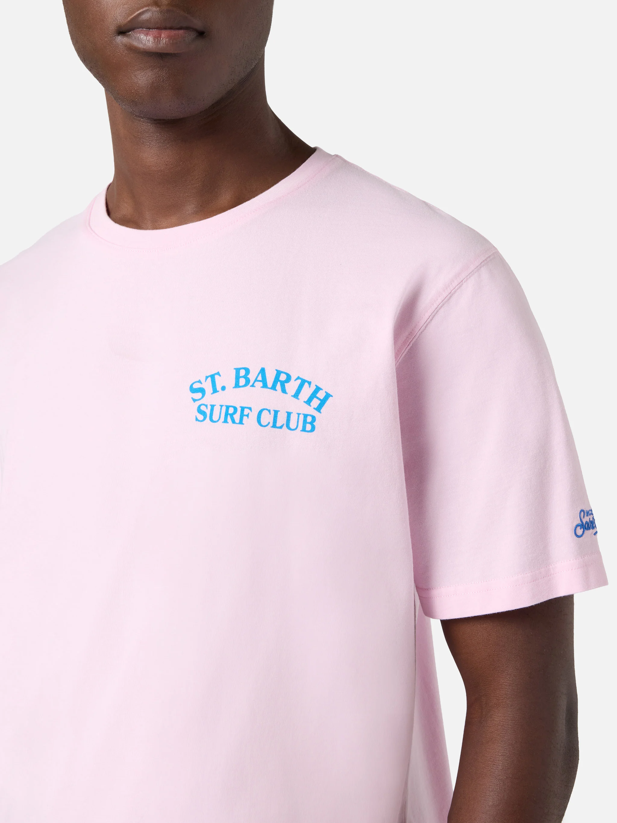 T-shirt Portland rosa con stampa St. Barth Surf Club - Image 2