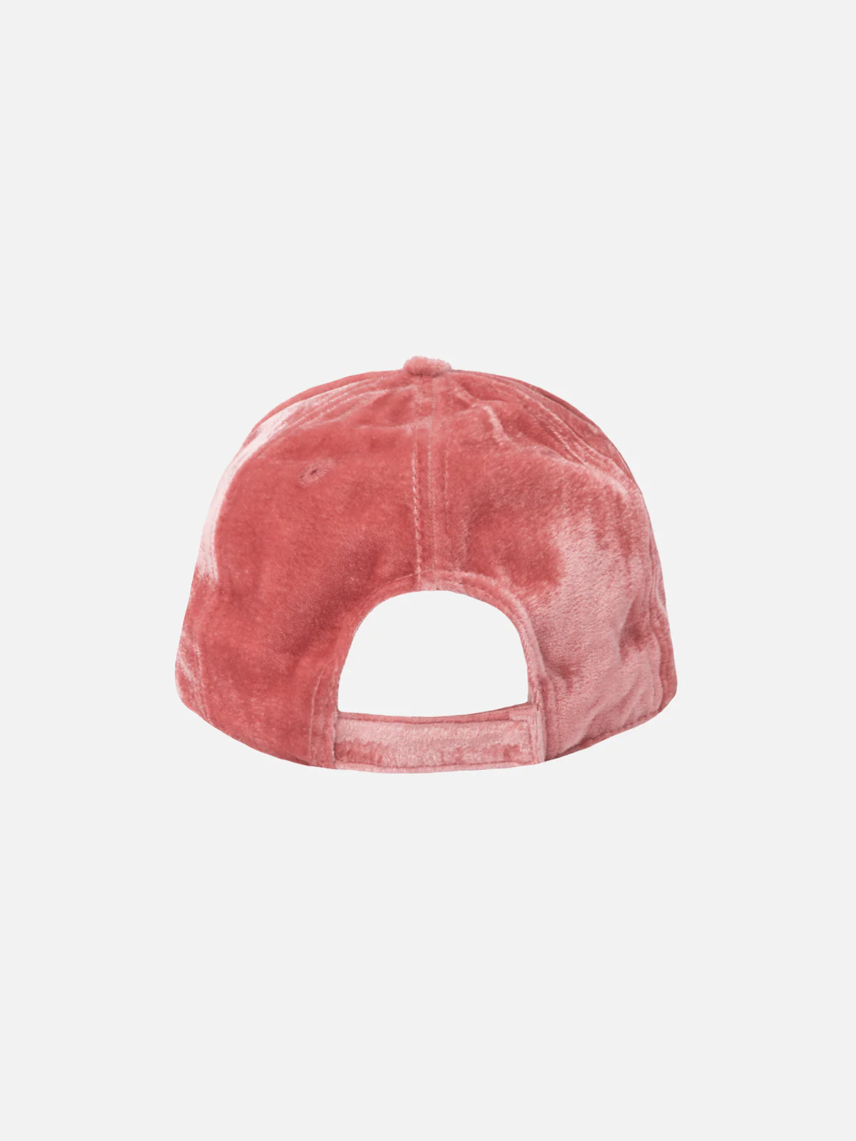 Cappellino da baseball in velluto rosa con logo in strass - Image 3