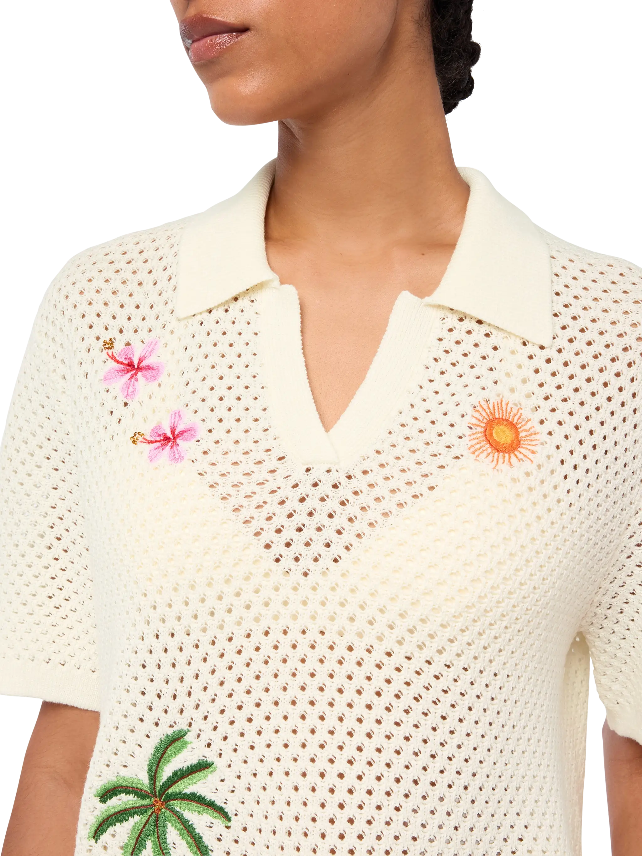 Polo in maglia ricamata Pixie - Image 2
