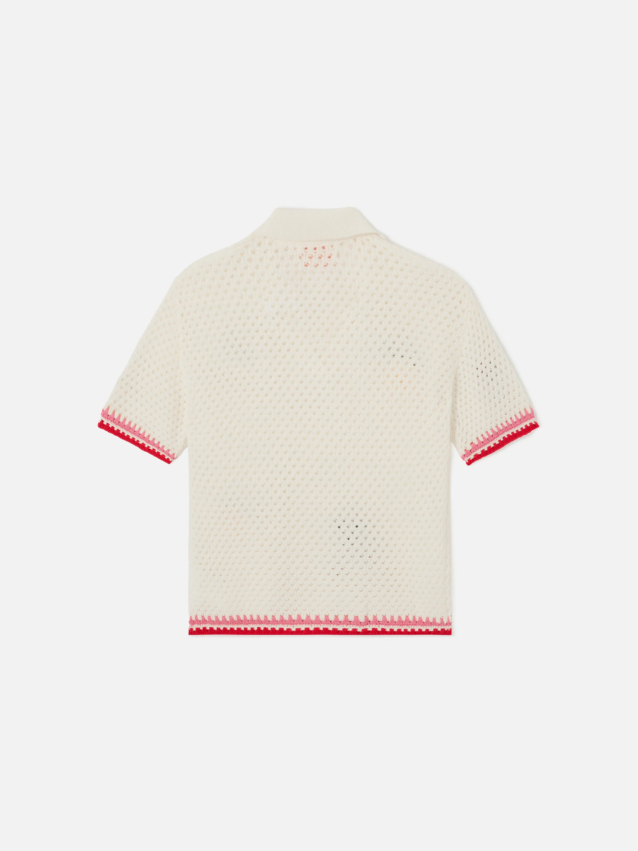 Polo Pixie Jr in misto cotone bianca con patch ricamate - Image 3
