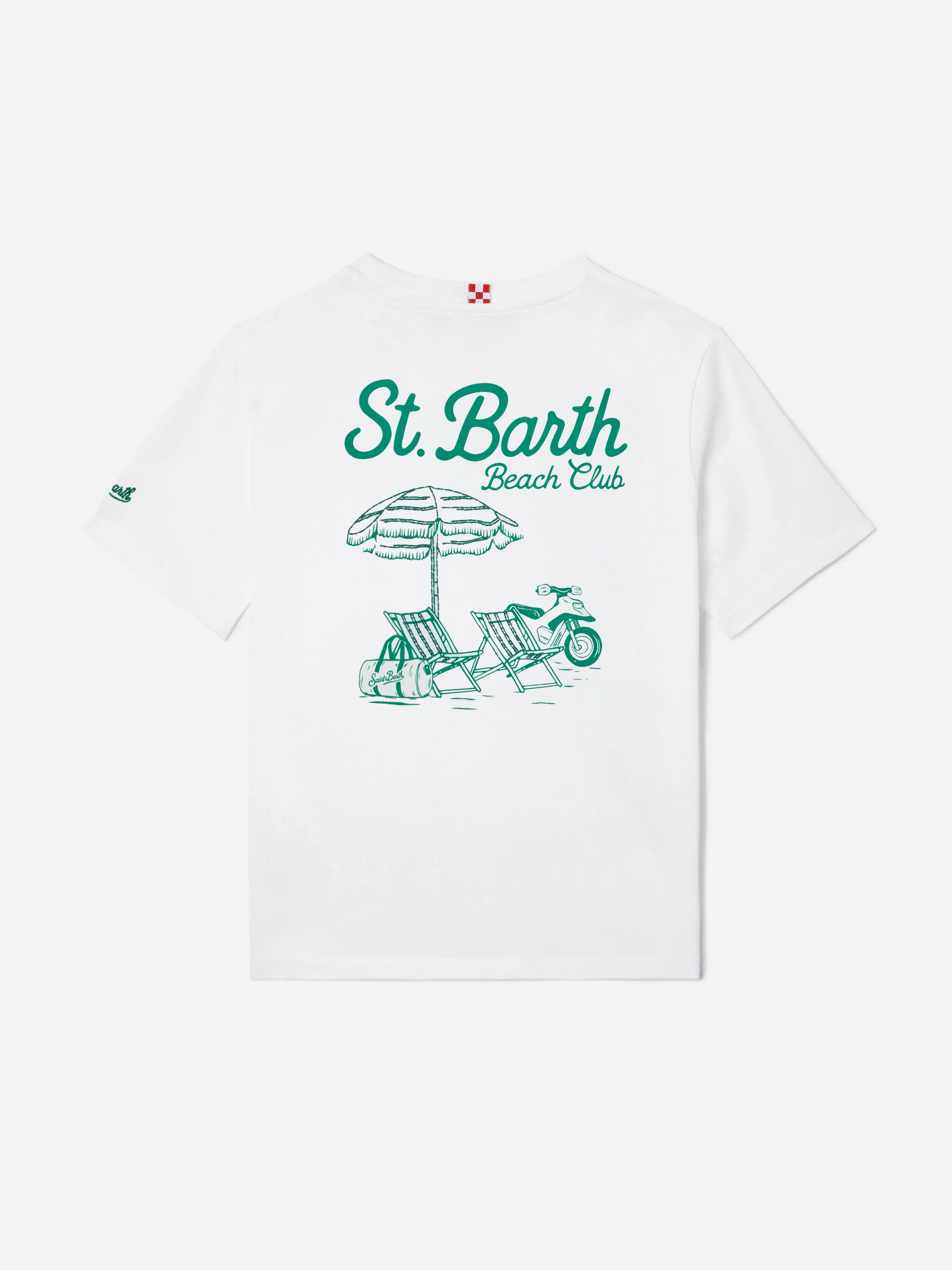 T-shirt Portland Jr con maxi stampa Beach Club sul retro - Image 3
