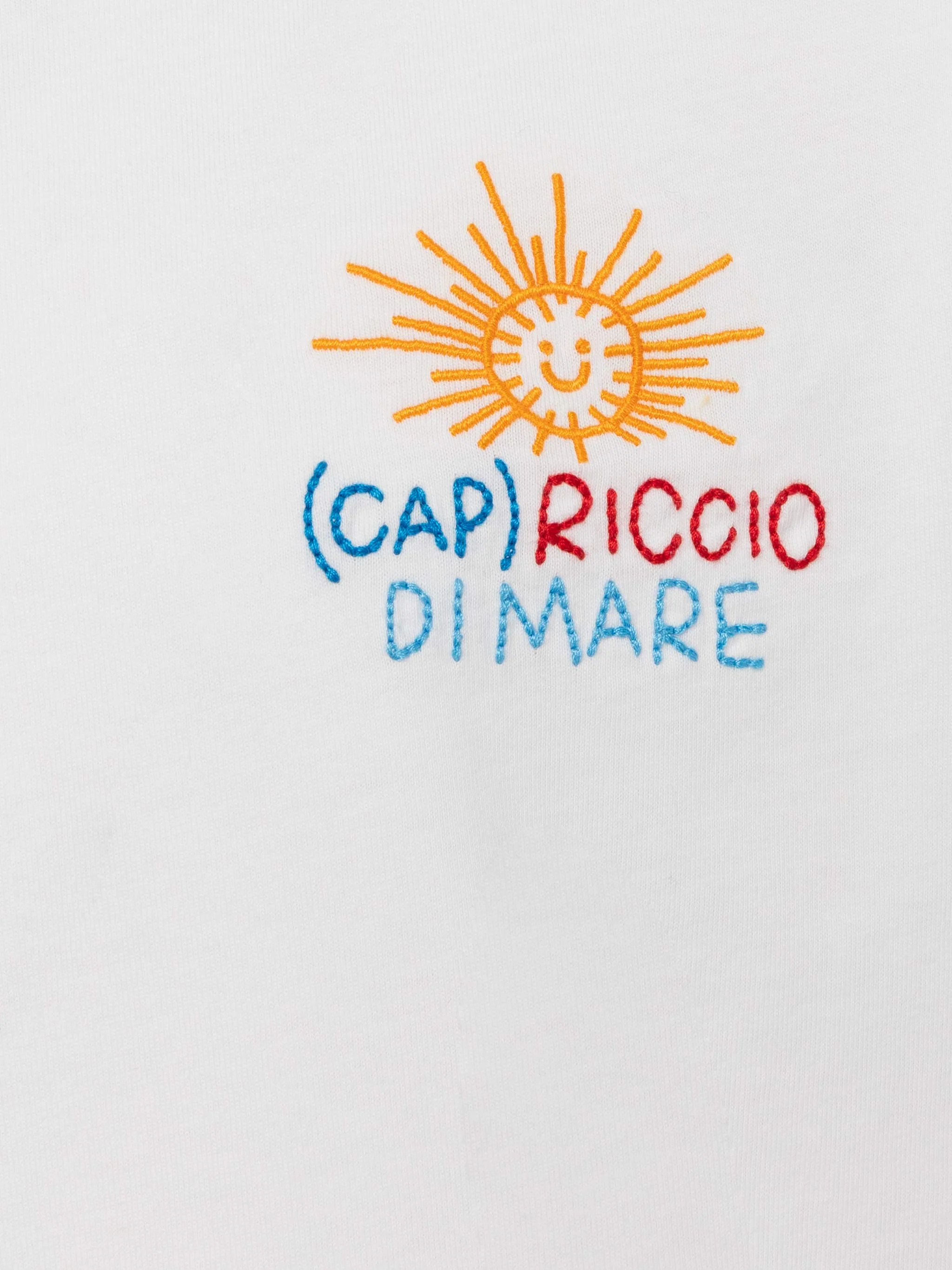 T-shirt Portofino Jr in jersey di cotone con ricamo (Cap)Riccio di Mare | INSULTI LUMINOSI SPECIAL EDITION - Image 2