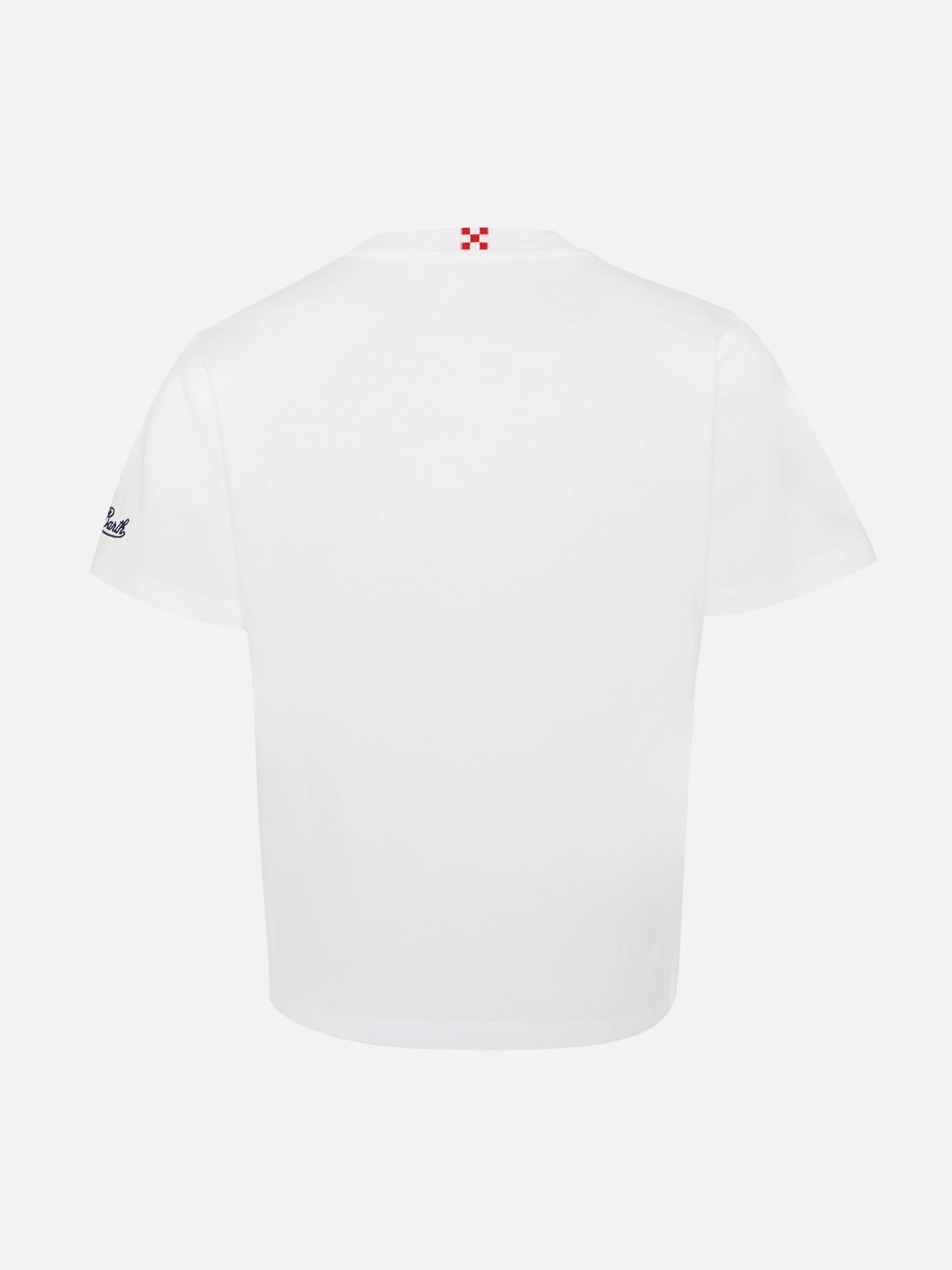 Portofino Jr t-shirt in jersey di cotone con ricamo St. Barth First Class - Image 2