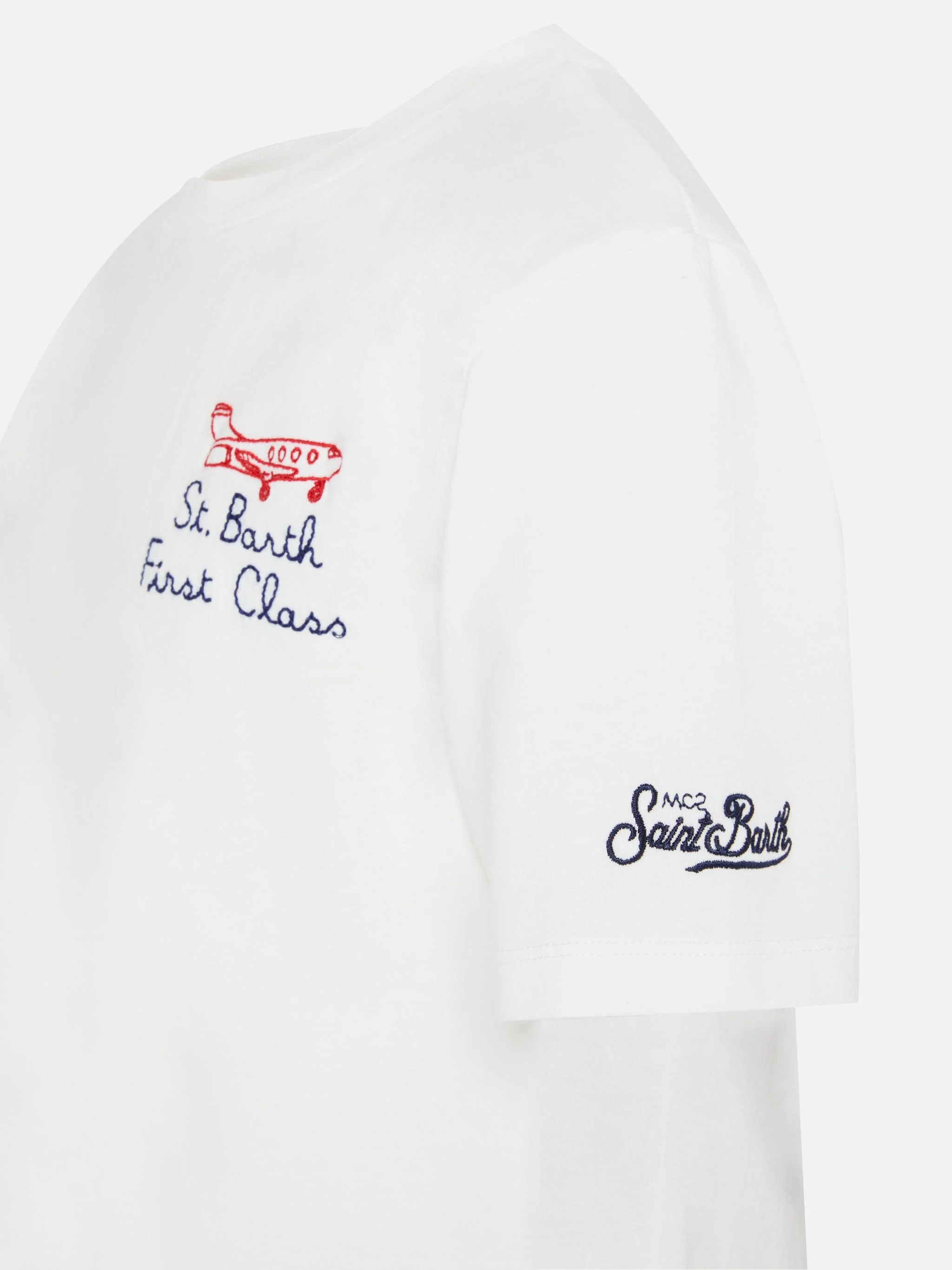 Portofino Jr t-shirt in jersey di cotone con ricamo St. Barth First Class - Image 3