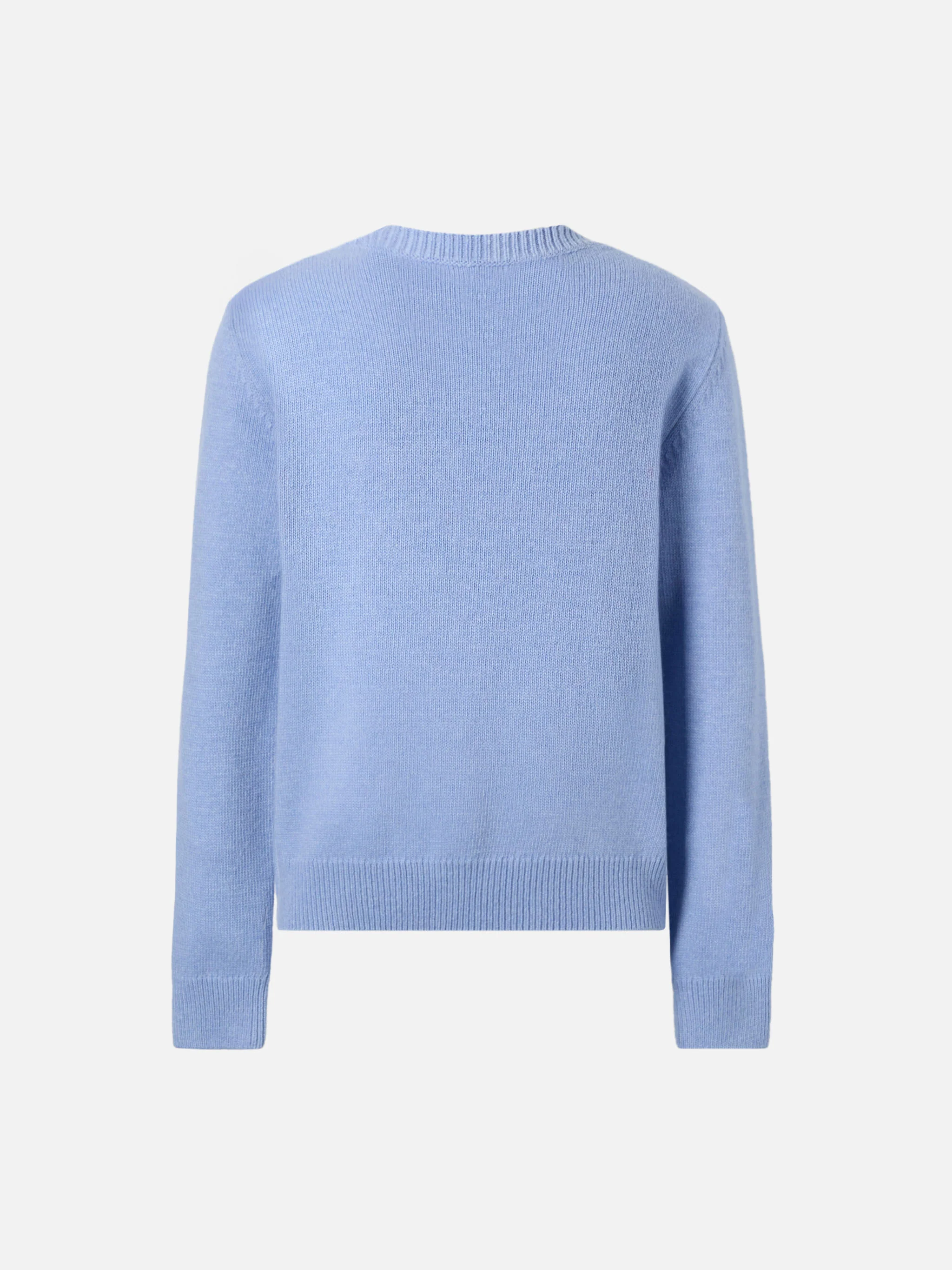Girocollo Princess in misto cashmere con jacquard Bella e Impossibile - Image 2