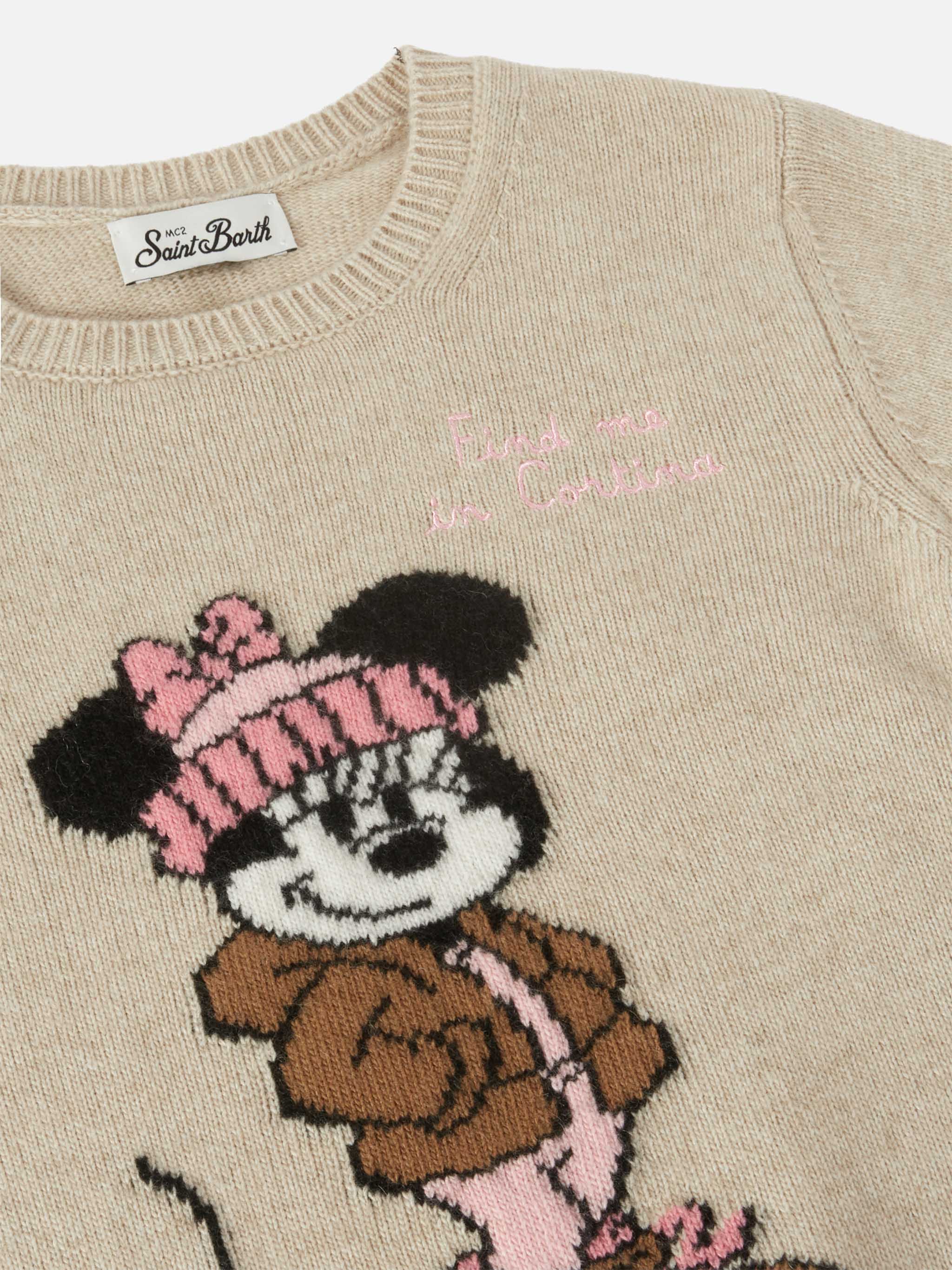 Maglione in misto cashmere Princess con jacquard Minnie | DISNEY SPECIAL EDITION - Image 2