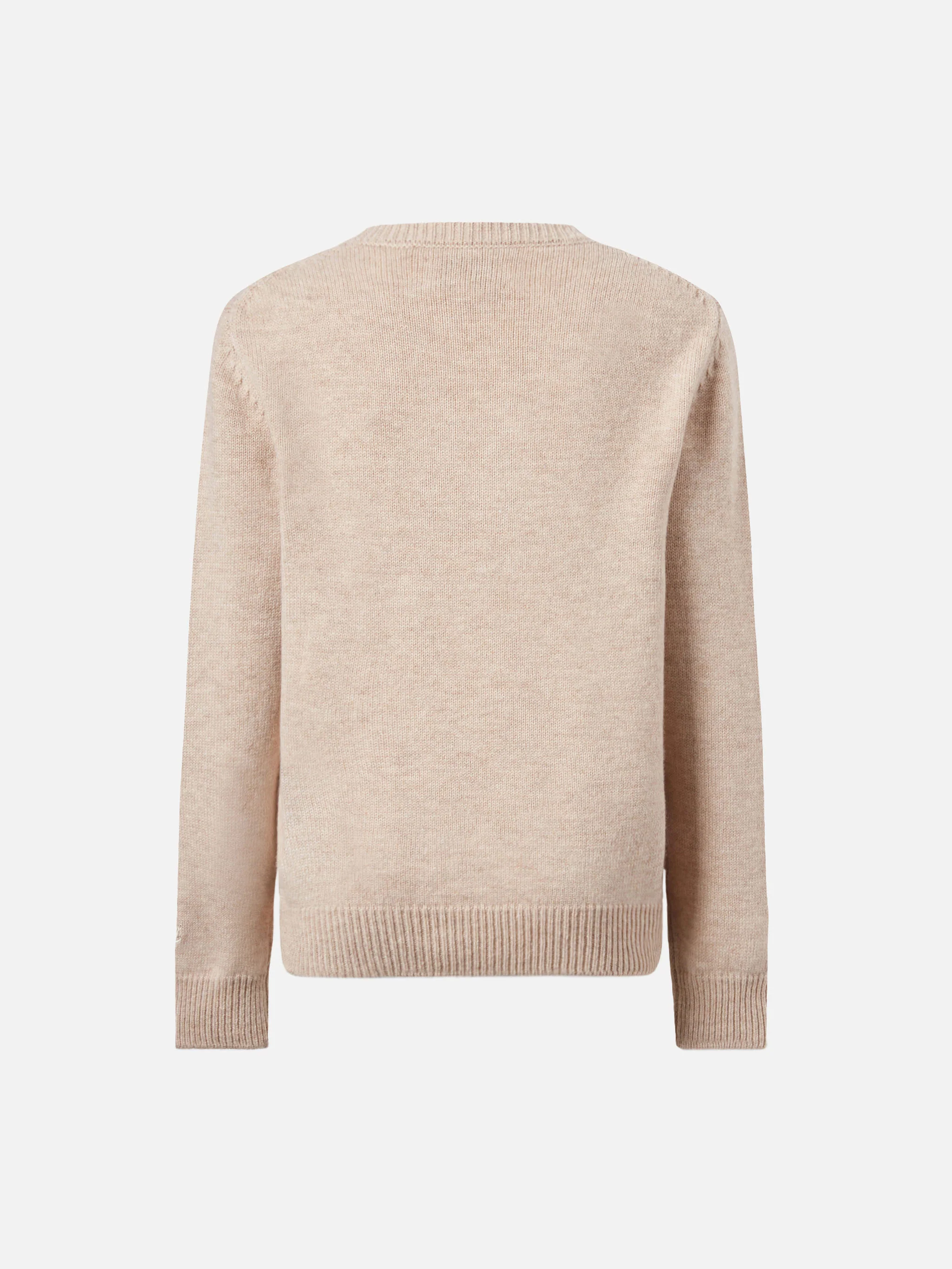 Maglione in misto cashmere Princess con ricamo Non voglio crescere - Image 3