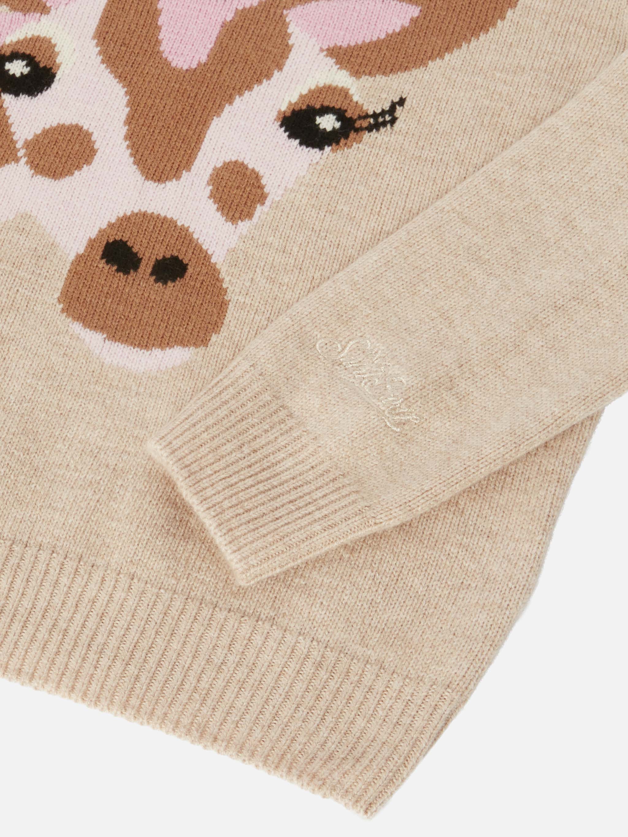Maglione in misto cashmere Princess con ricamo Non voglio crescere - Image 4