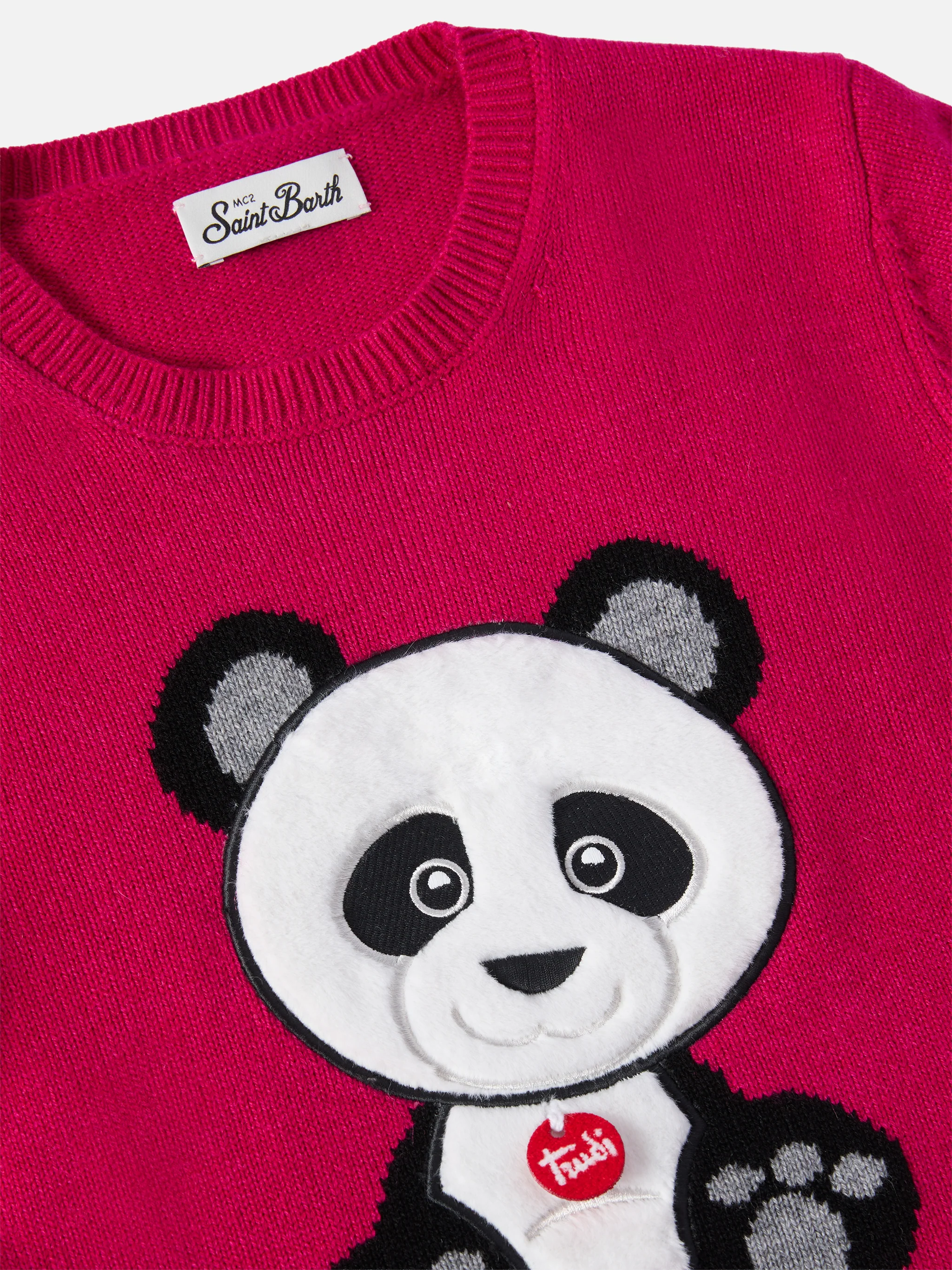 Girocollo Princess in misto cashmere con patch panda Trudi | TRUDI SPECIAL EDITION - Image 2