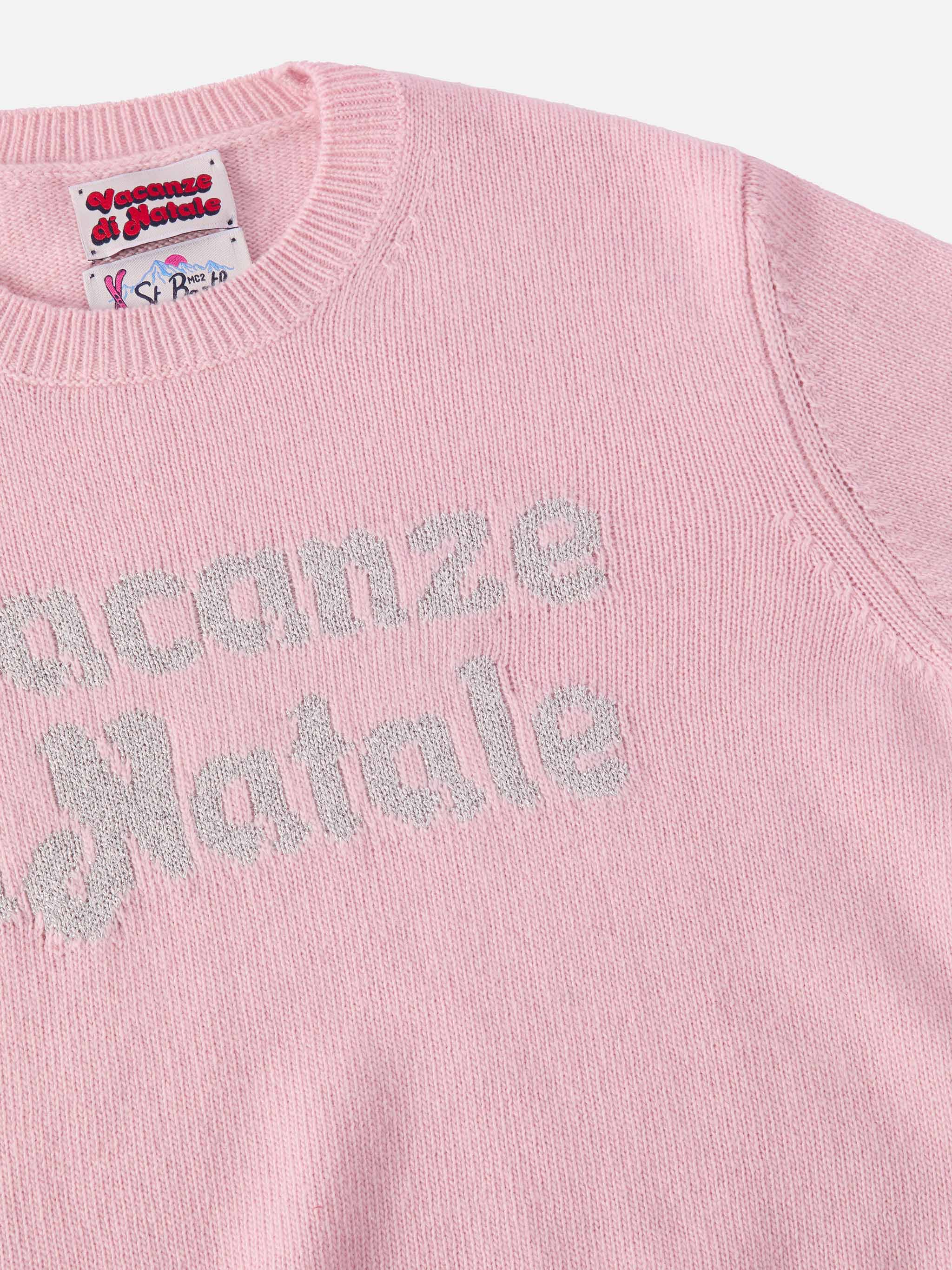 Girocollo Princess in misto cashmere con jacquard lurex Vacanze di Natale | VACANZE DI NATALE SPECIAL EDITION - Image 2
