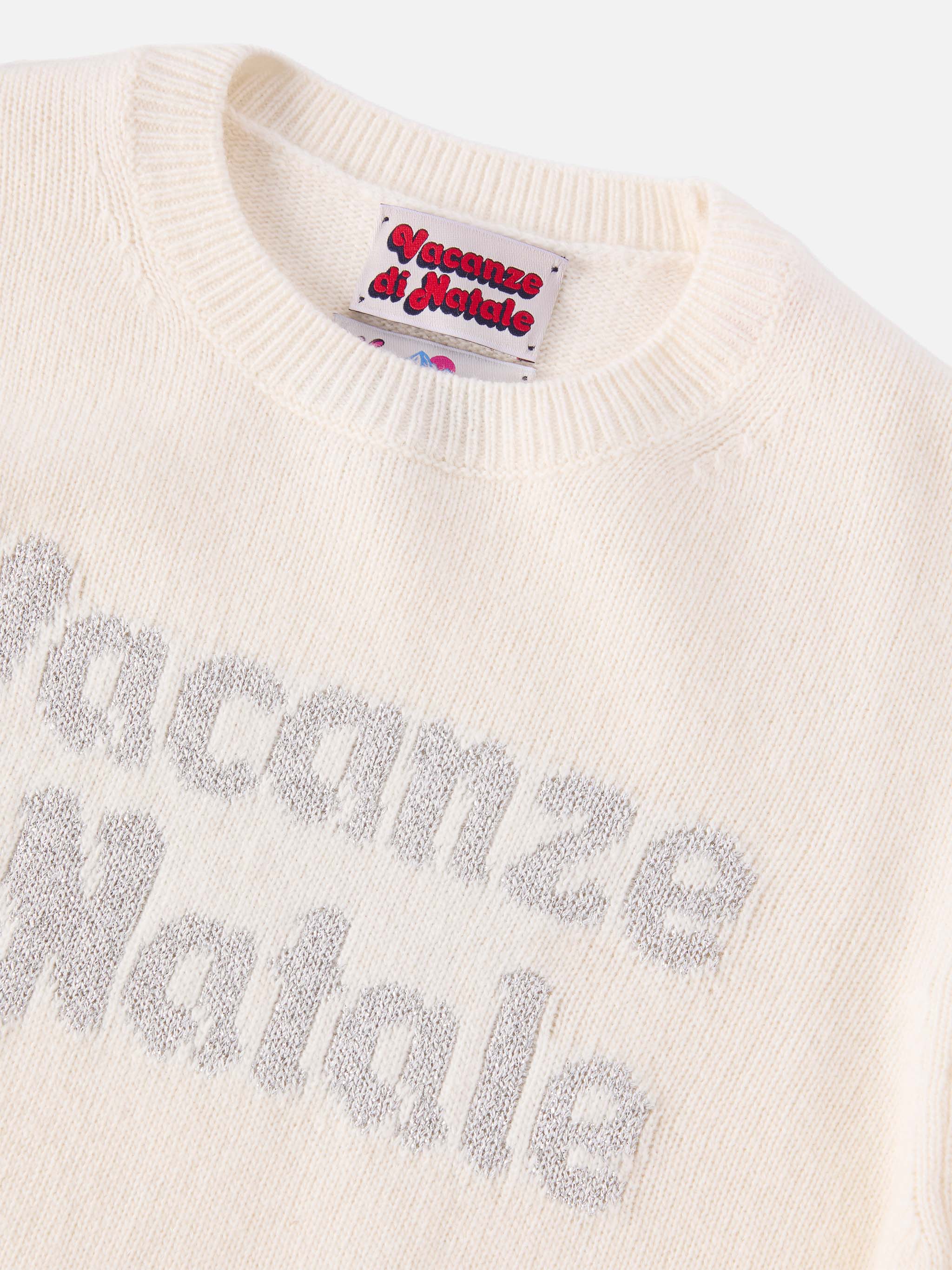 Crewneck Princess in misto cashmere con jacquard lurex Vacanze di Natale | VACANZE DI NATALE SPECIAL EDITION - Image 2