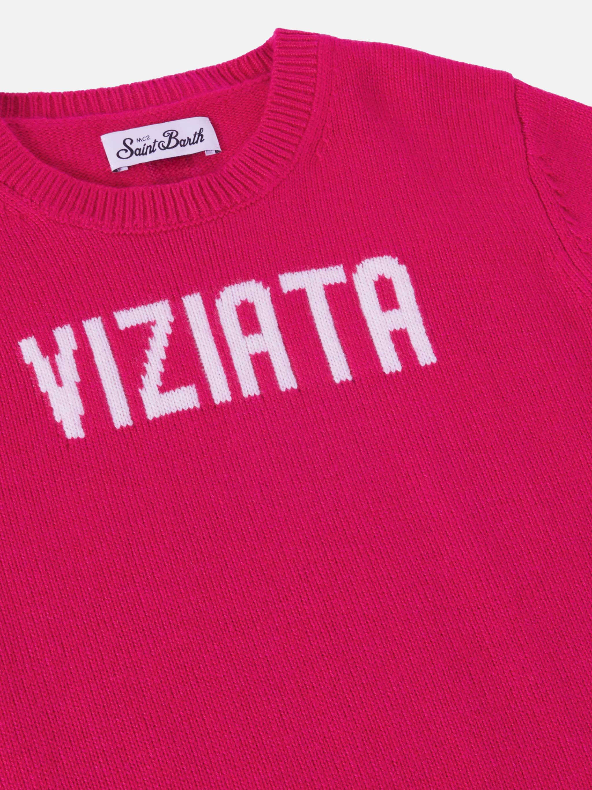 Maglione in misto cashmere Princess con jacquard Viziata - Image 2