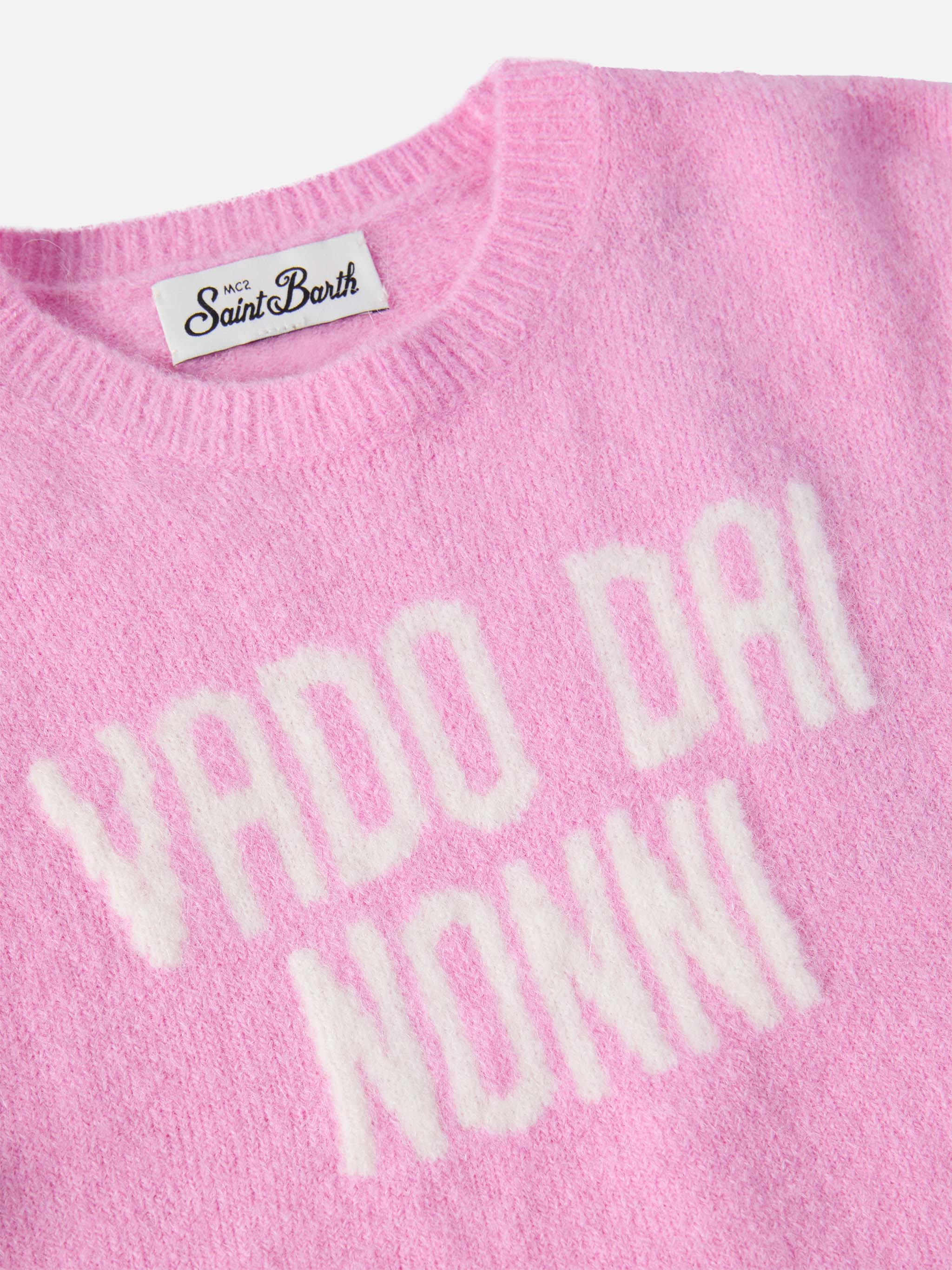 Maglione Princess in misto alpaca stretch con jacquard Vado dai nonni - Image 2