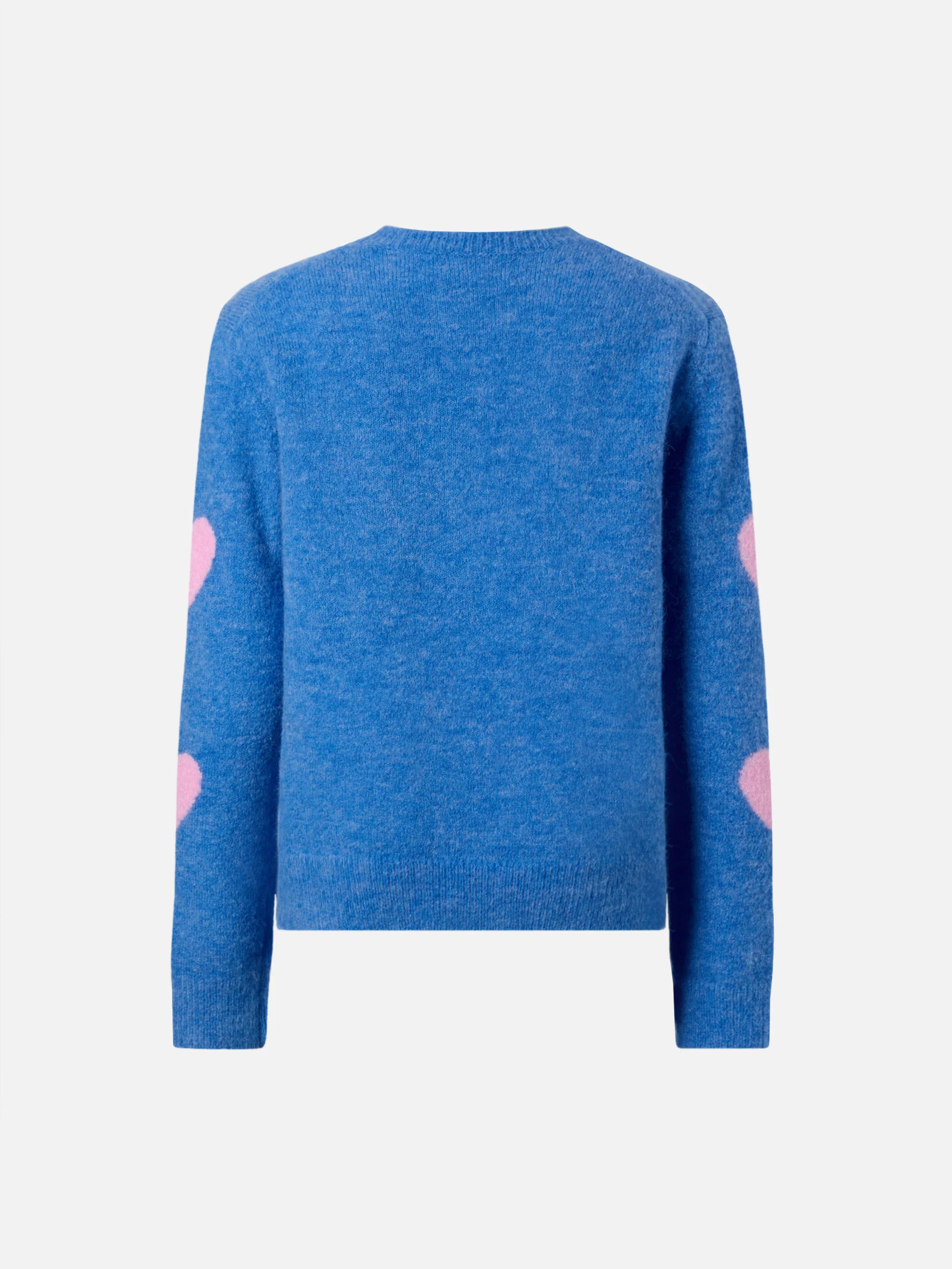 Maglione Princess in alpaca stretch con jacquard cuori e ricamo Kissene frega - Image 2