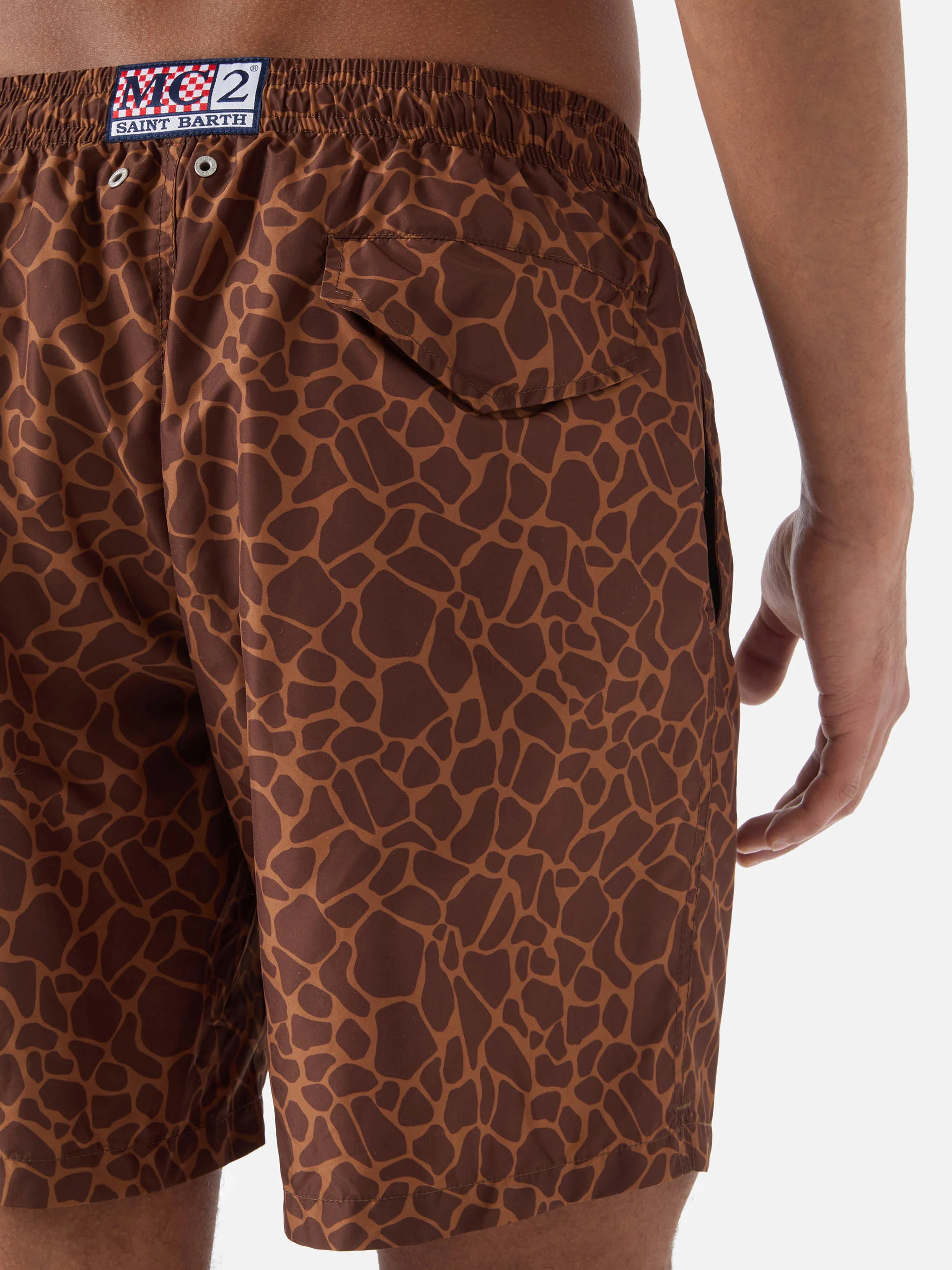 Costume mare Lighting marrone con stampa animalier all-over - Image 6