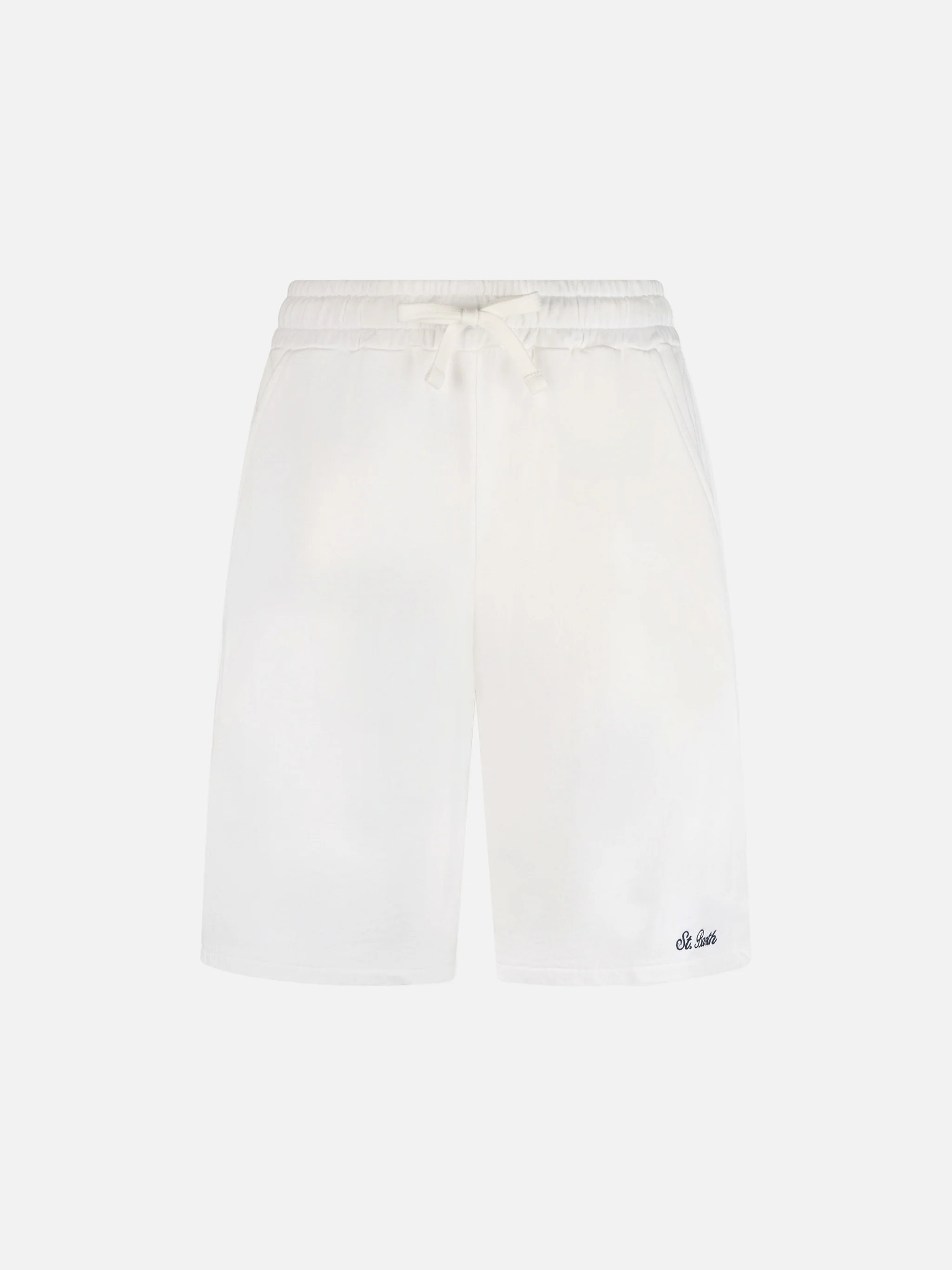 Bermuda Randle in felpa di cotone bianco - Image 4