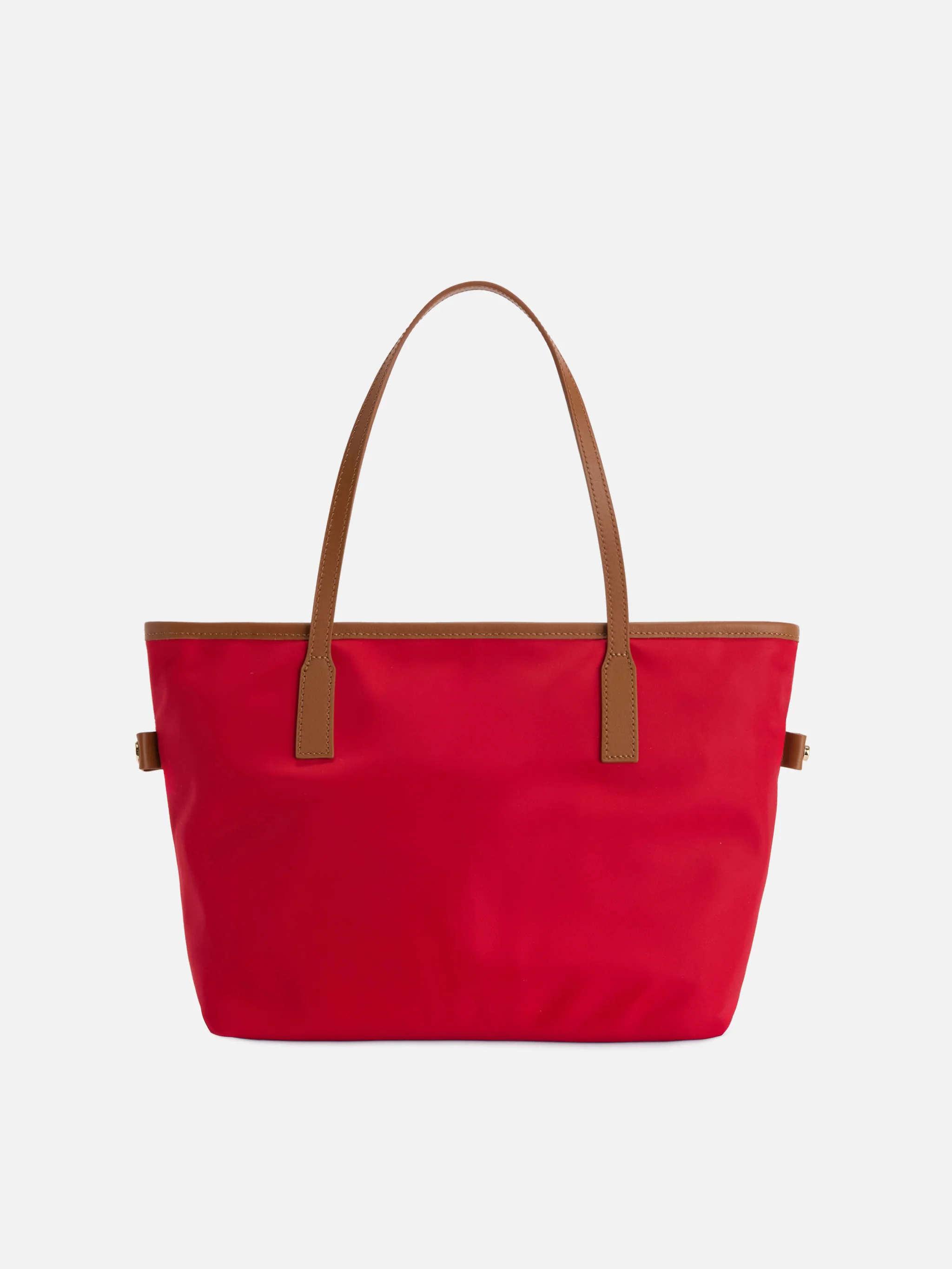 Borsa City medium in nylon rosso - Image 4