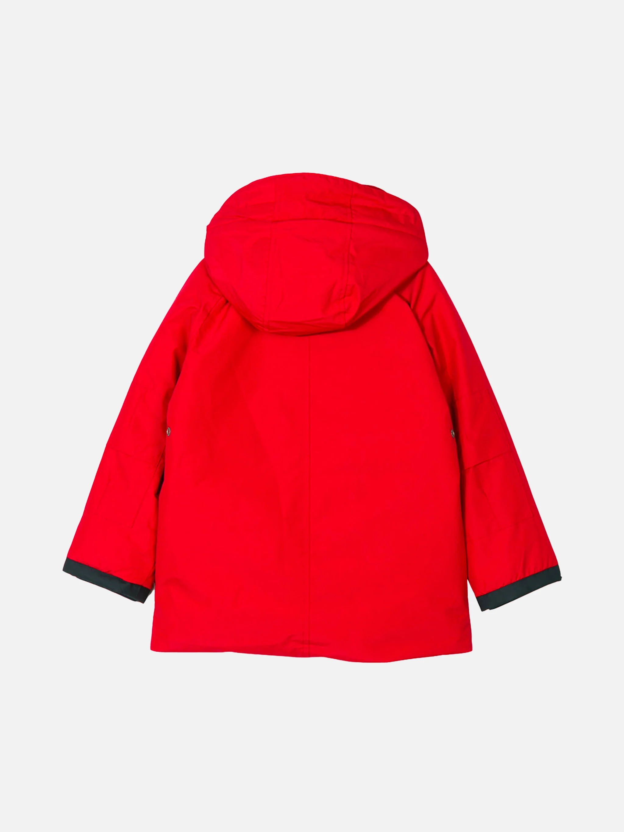 Giacca a vento rossa con cappuccio da bambino - Image 2