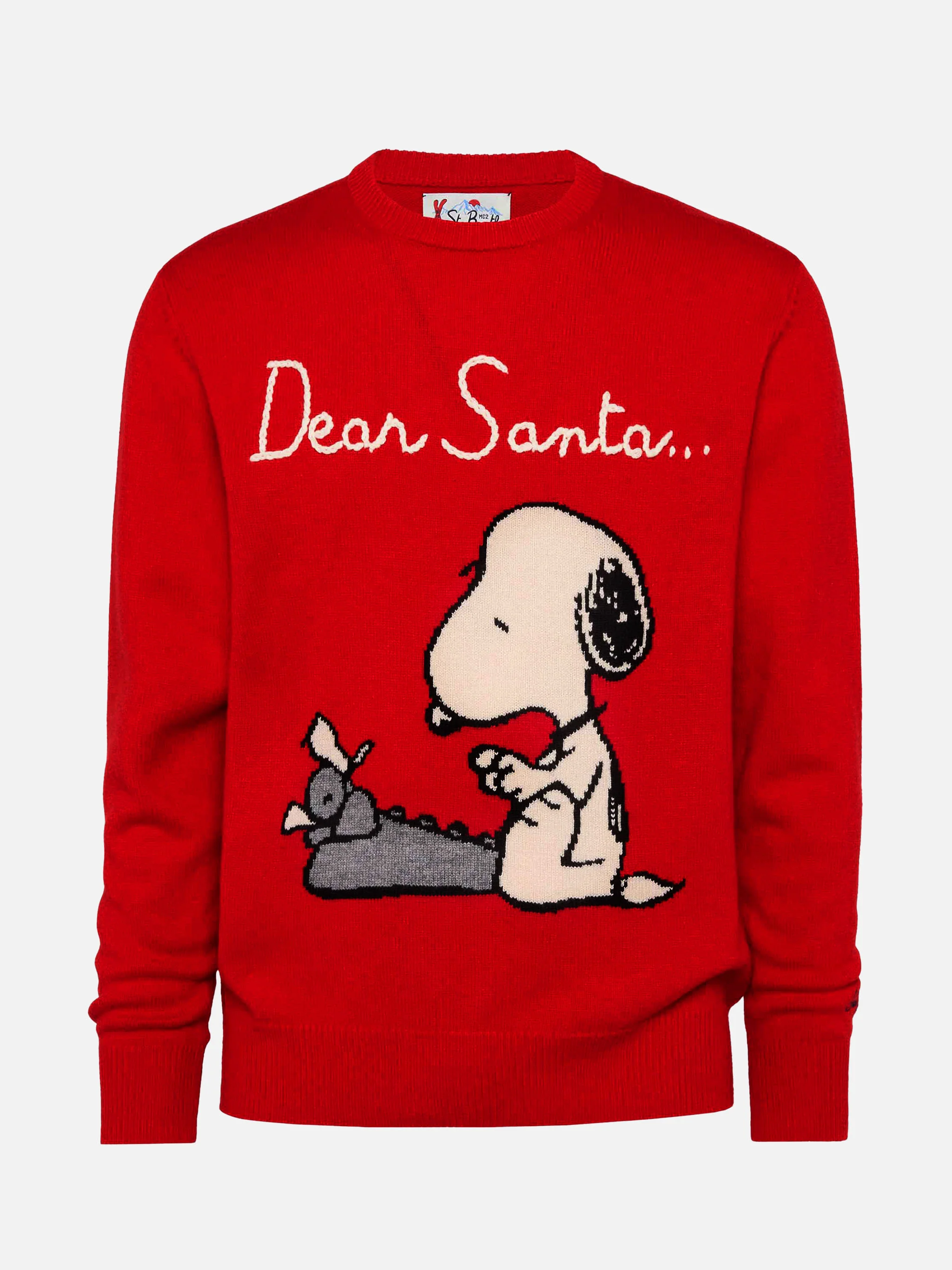 Maglione rosso Heron con jacquard e ricamo Snoopy | SNOOPY PEANUTS® SPECIAL EDITION - Image 4