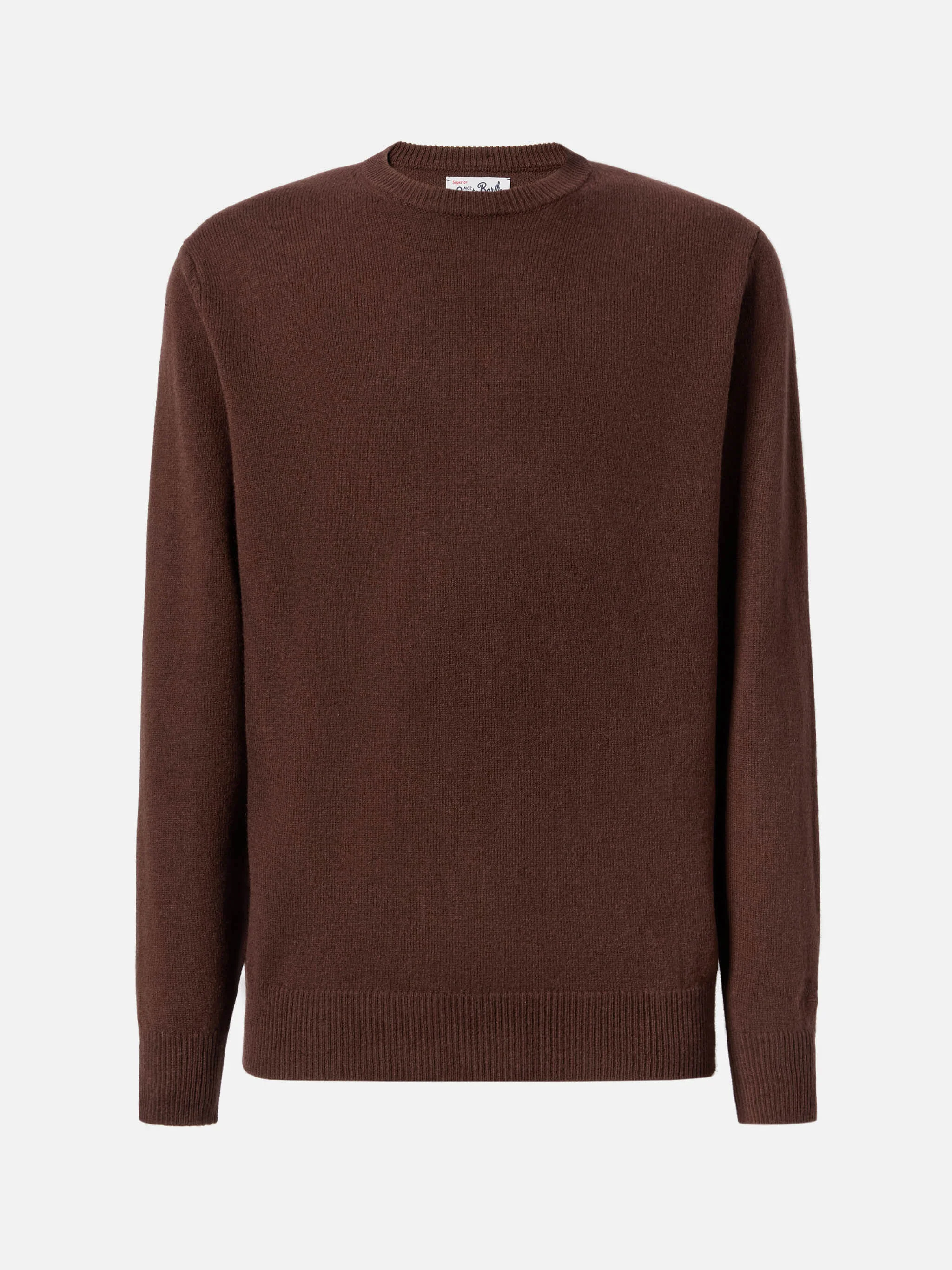 Maglione Regent in 100% LAMBSWOOL marrone - Image 5