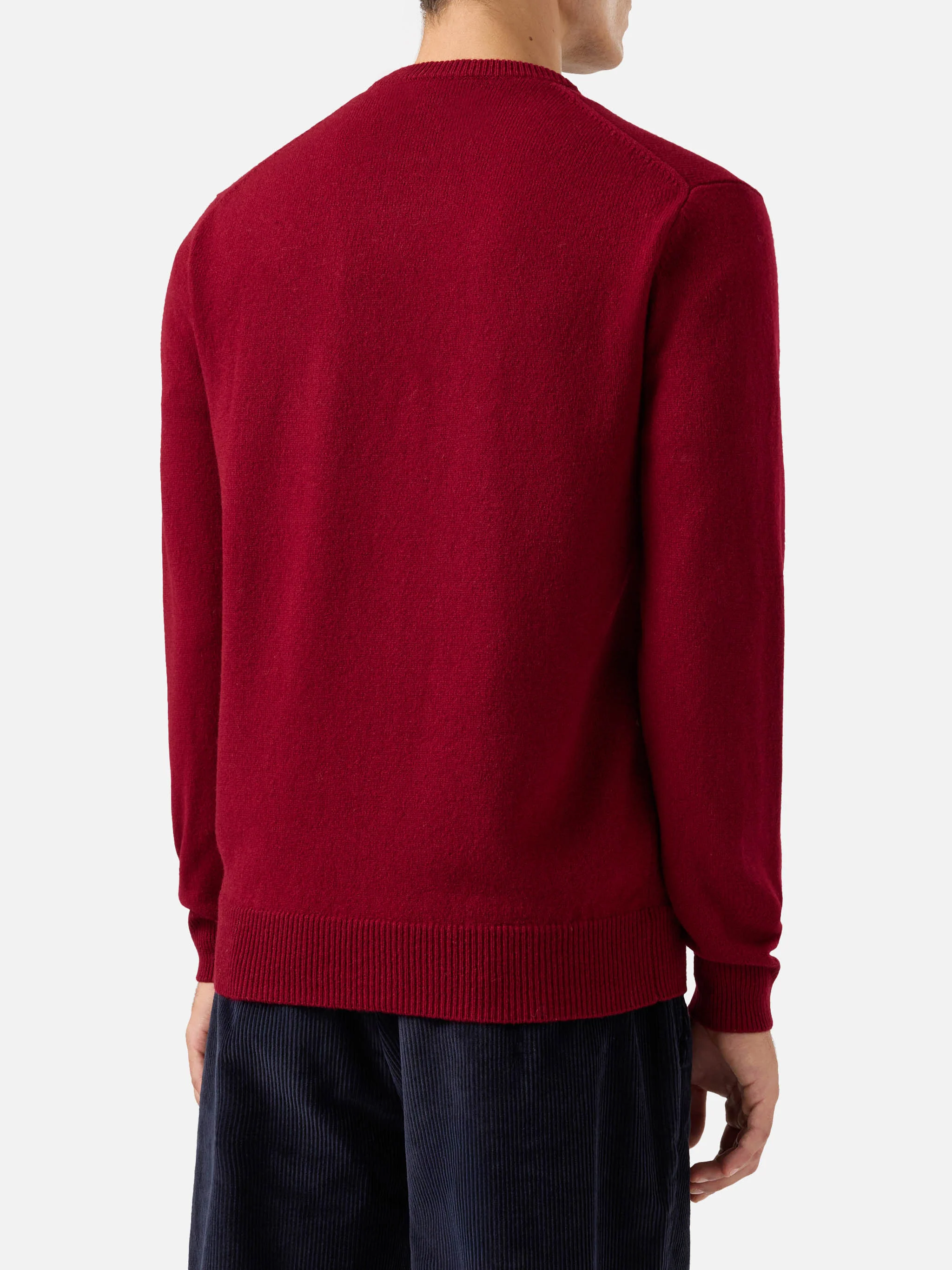 Maglione Regent in 100% LAMBSWOOL bordeaux - Image 3