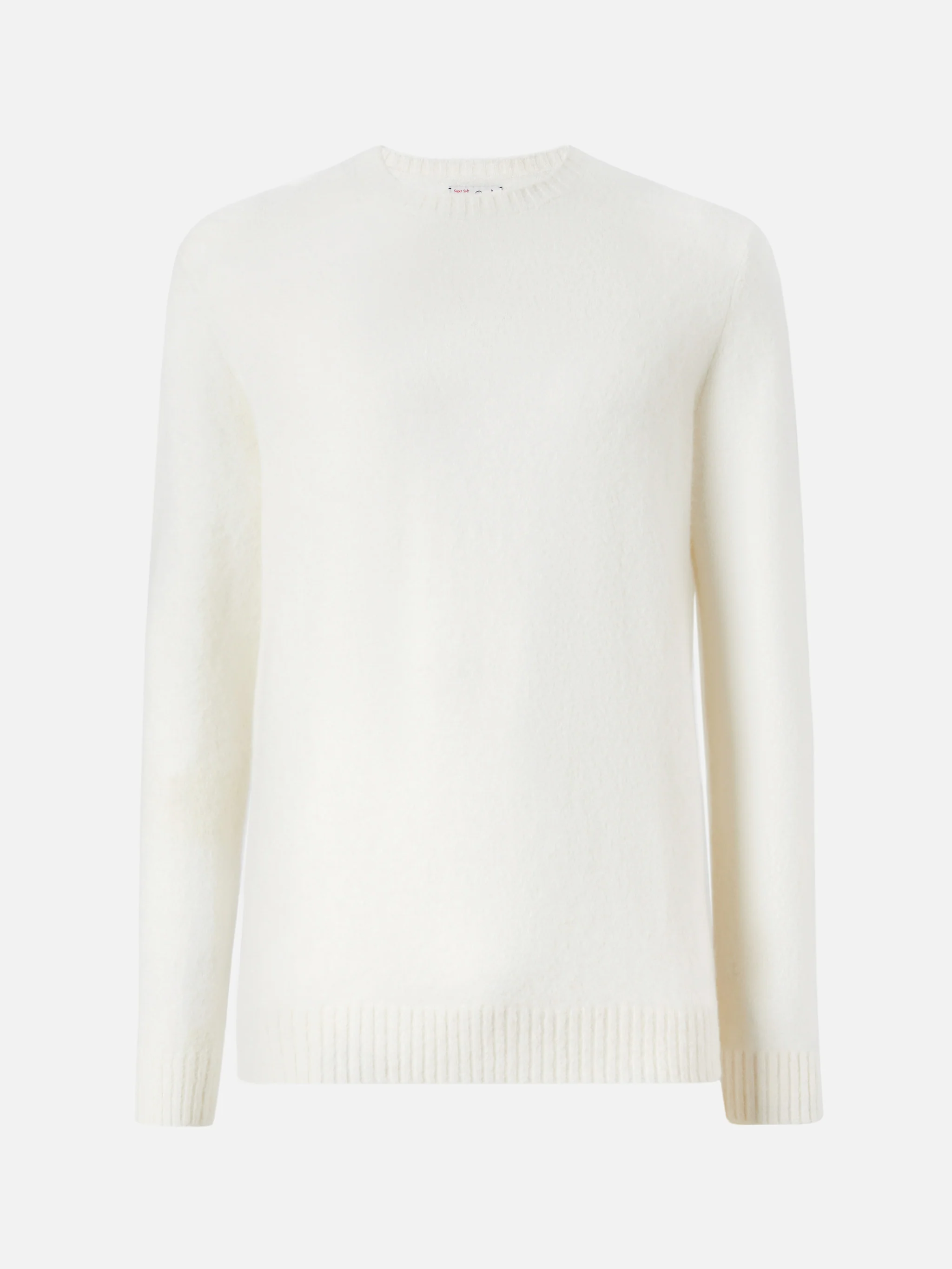 Maglione girocollo Regent in ALPACA STRETCH bianco - Image 5